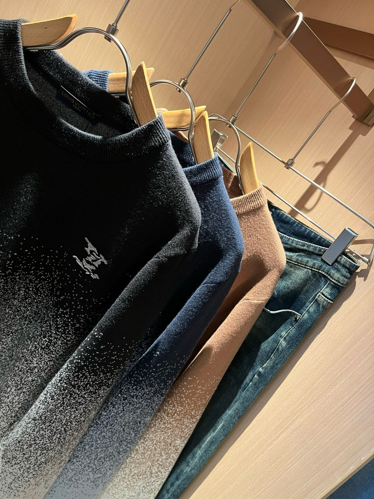 Louis Vuitton Couple Basic Clothing Wool Slim Fit S-m-l-xl