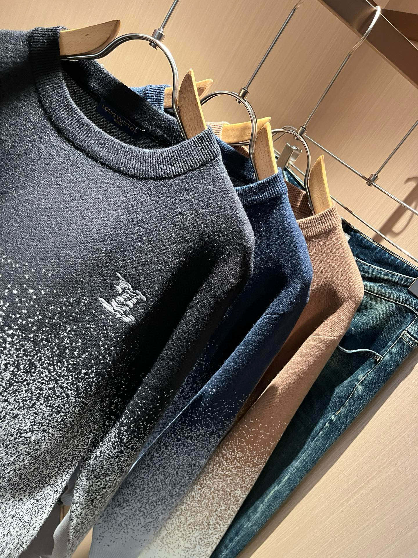 Louis Vuitton Couple Basic Clothing Wool Slim Fit S-m-l-xl
