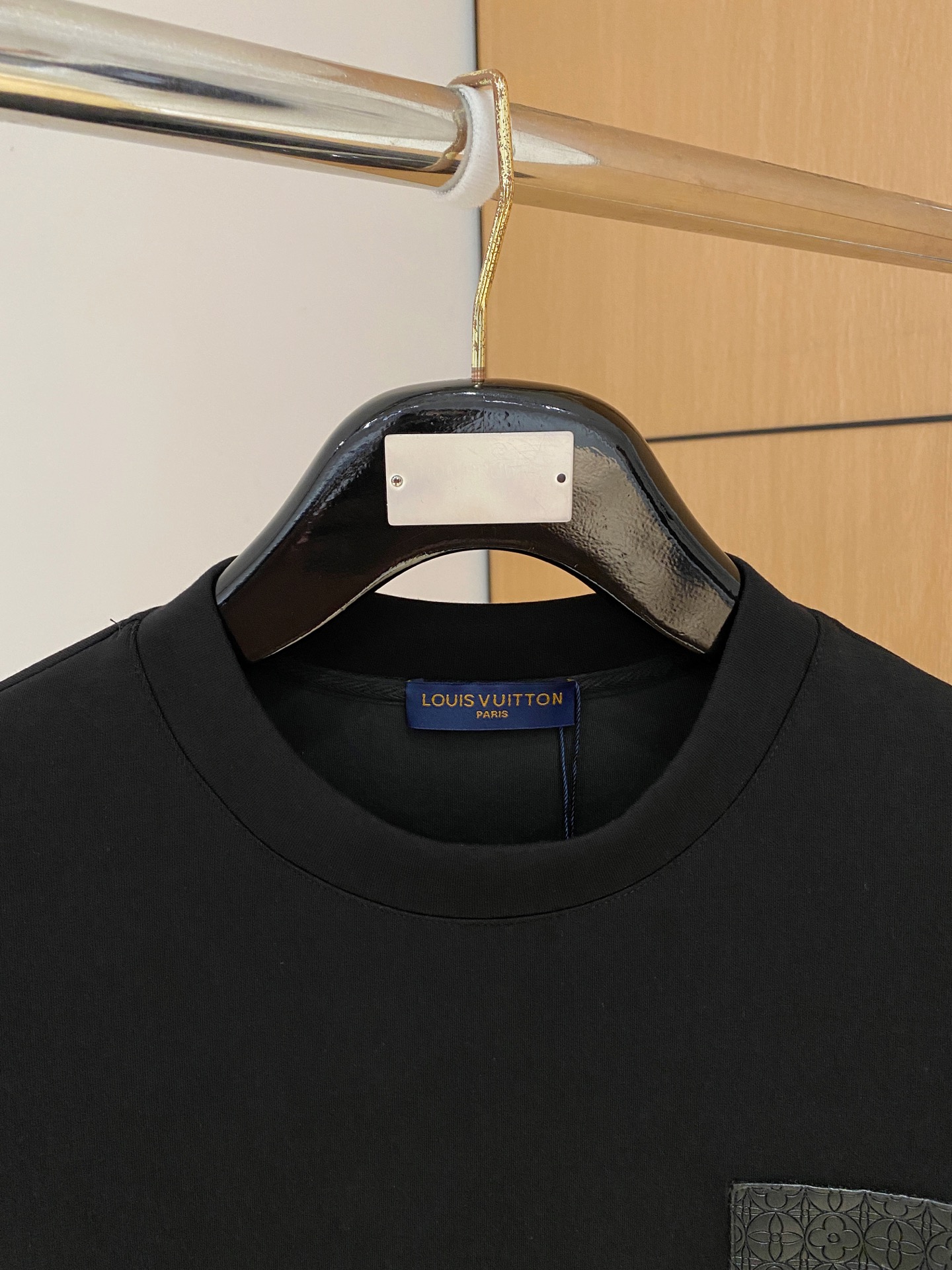 Louis Vuitton Male Hoodie Cotton Black Xs-s-m-l
