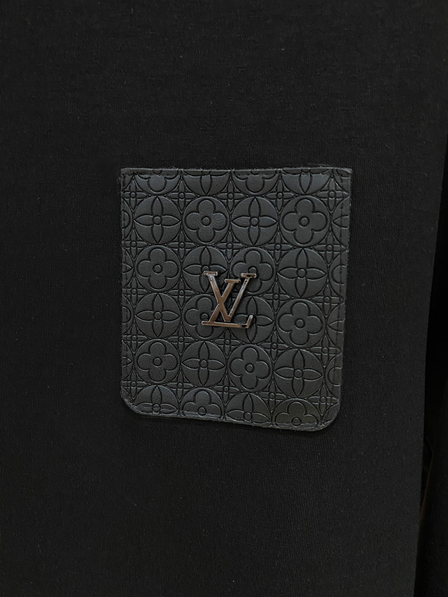 Louis Vuitton Male Hoodie Cotton Black Xs-s-m-l