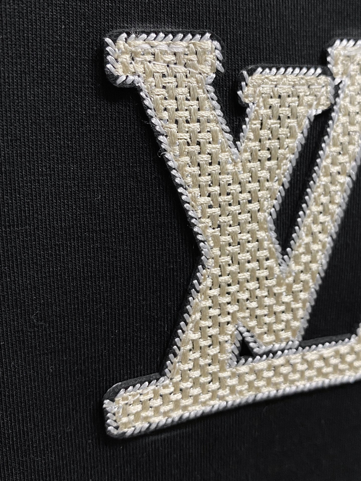 Louis Vuitton Male Hoodie Cotton Black Xs-s-m-l