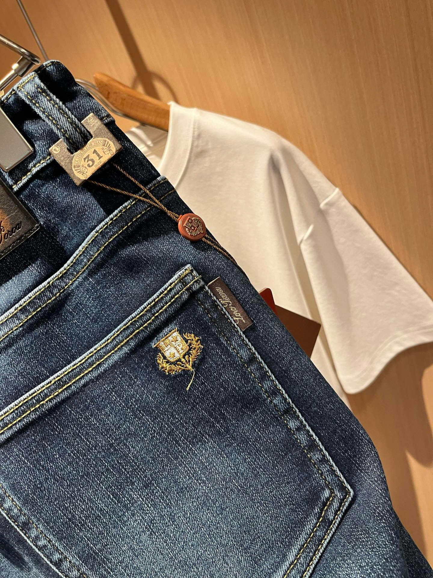 Loro Piana Male Jeans Cotton Slim Fit L