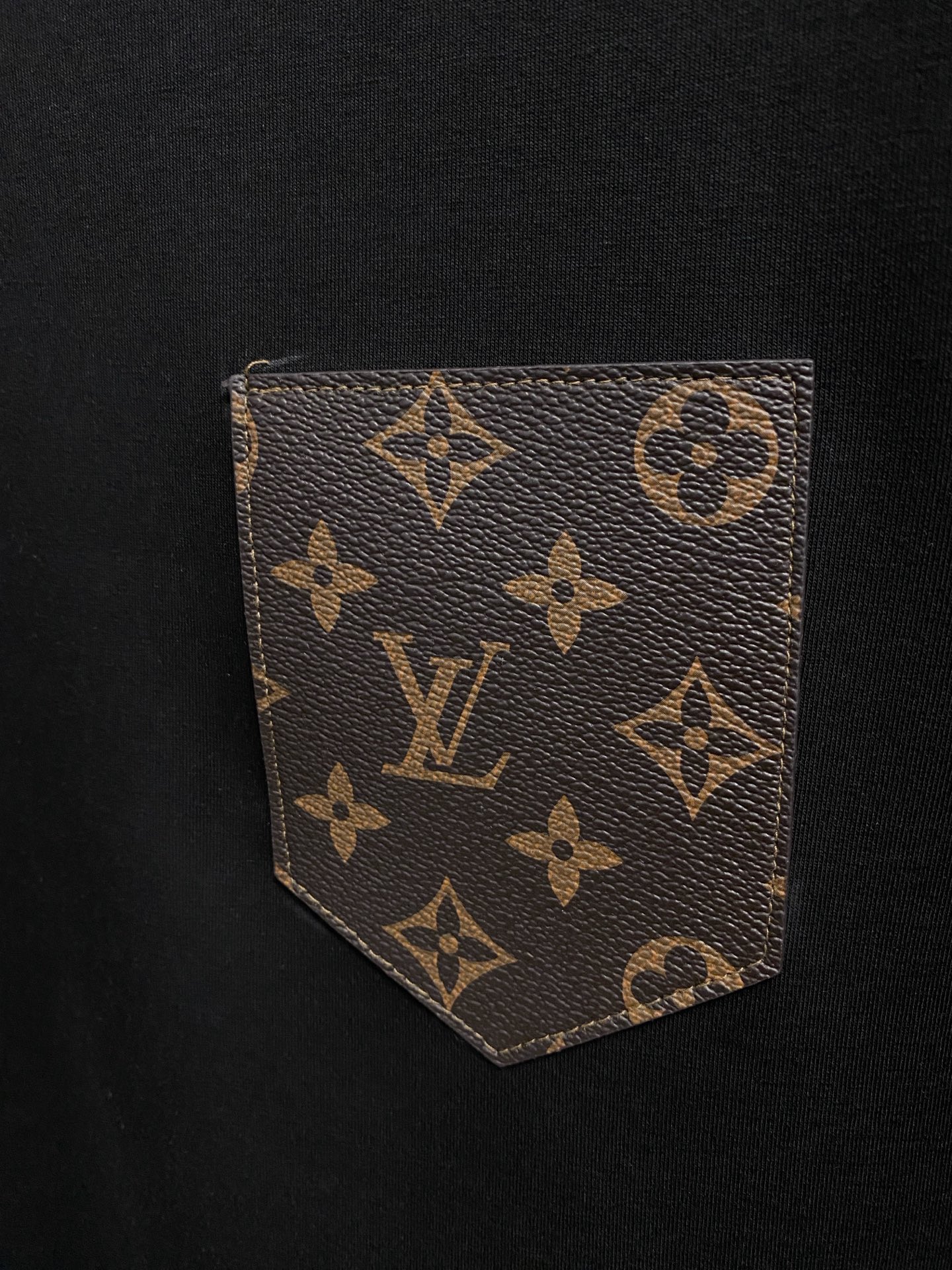 Louis Vuitton Male Hoodie Cotton Black Xs-s-m-l