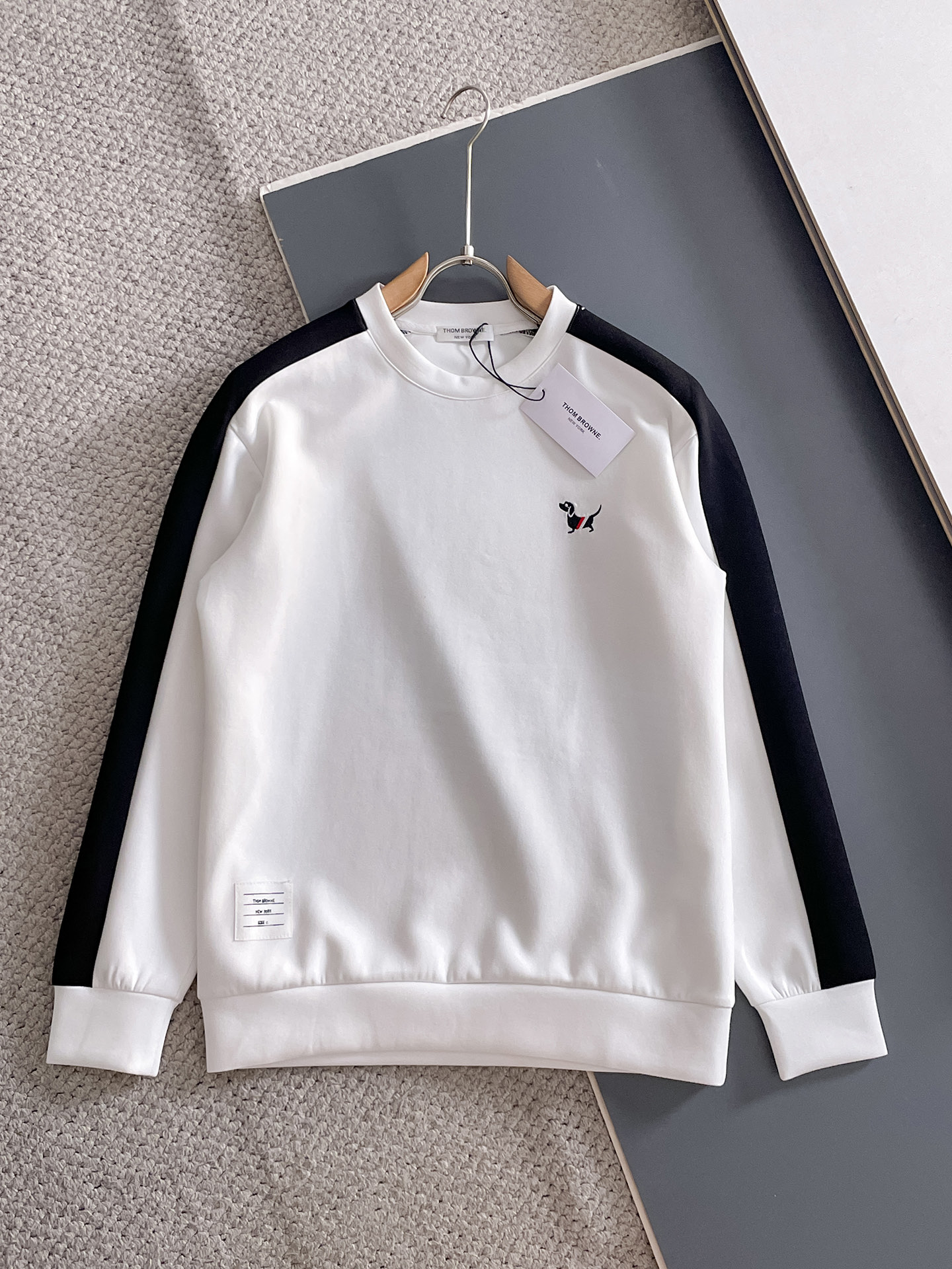 Thom Browne Male Hoodie Cotton Black Xs-s-m-l