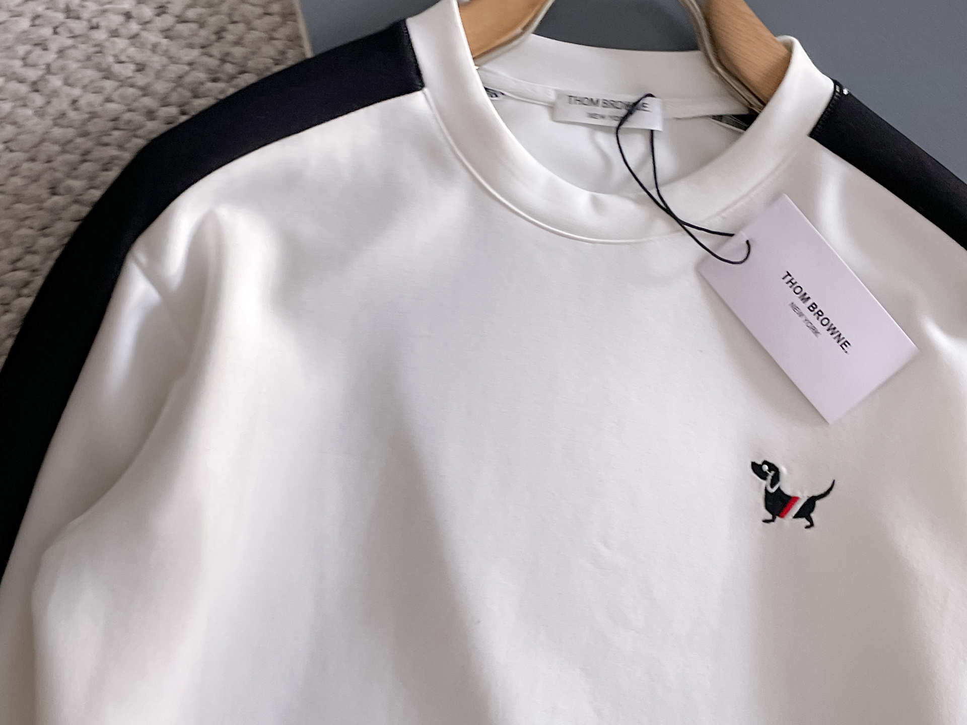 Thom Browne Male Hoodie Cotton Black Xs-s-m-l