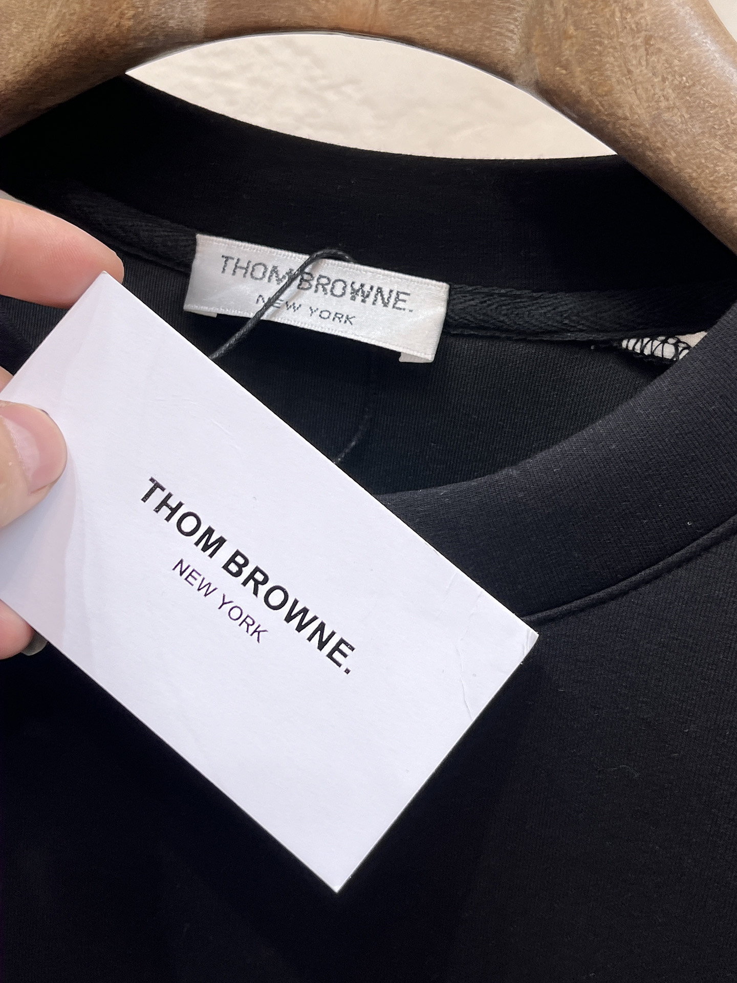 Thom Browne Male Hoodie Cotton Black Xs-s-m-l