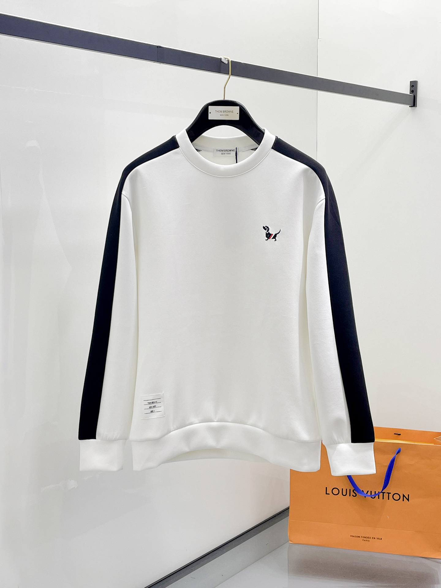 Thom Browne Male Hoodie Cotton Black Xs-s-m-l