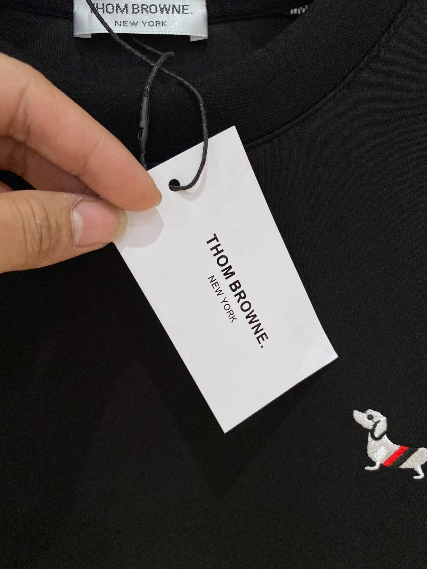 Thom Browne Male Hoodie Cotton Black Xs-s-m-l