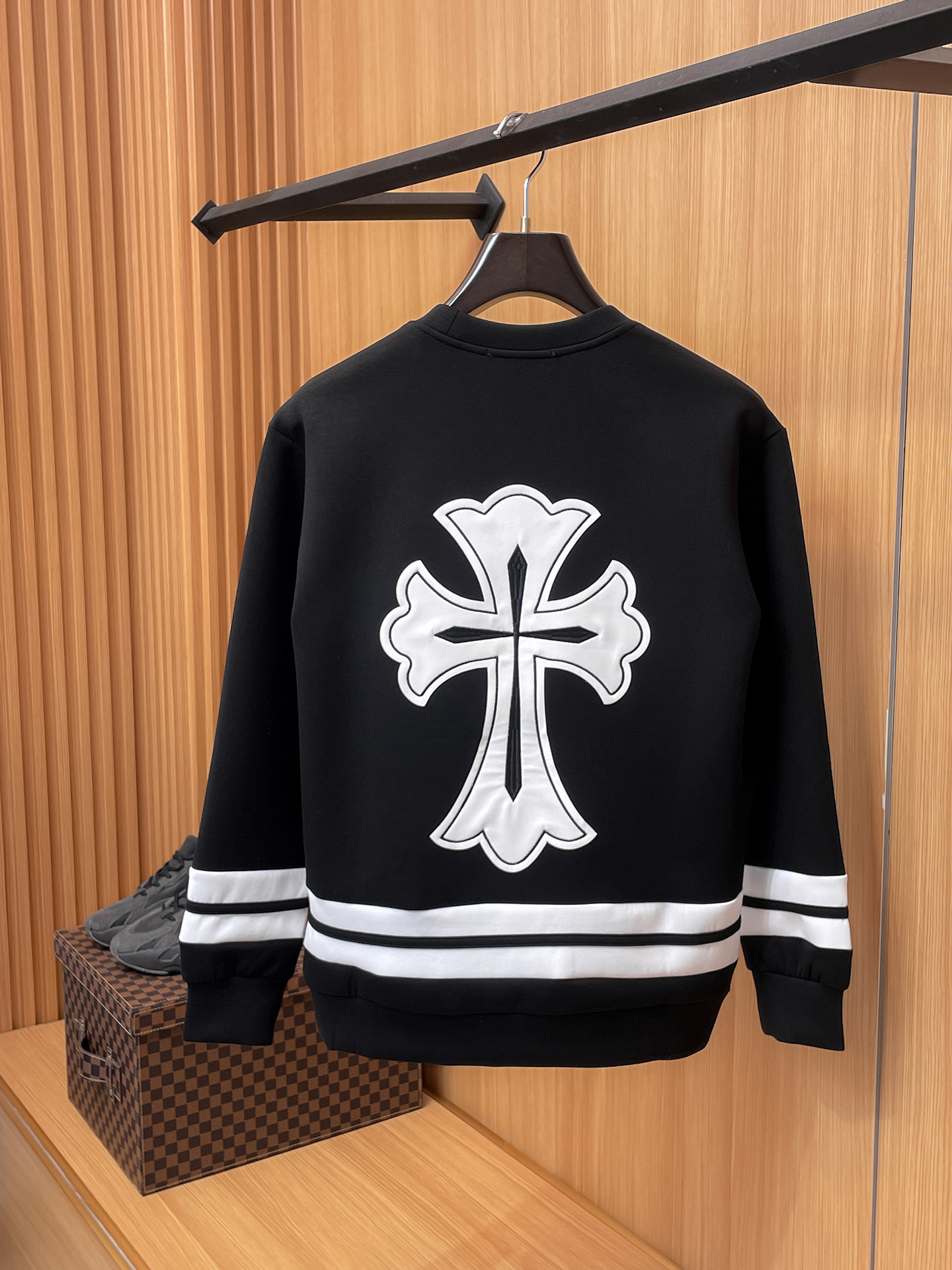 Chrome Hearts Male Hoodie Cotton Black Xs-s-m-l