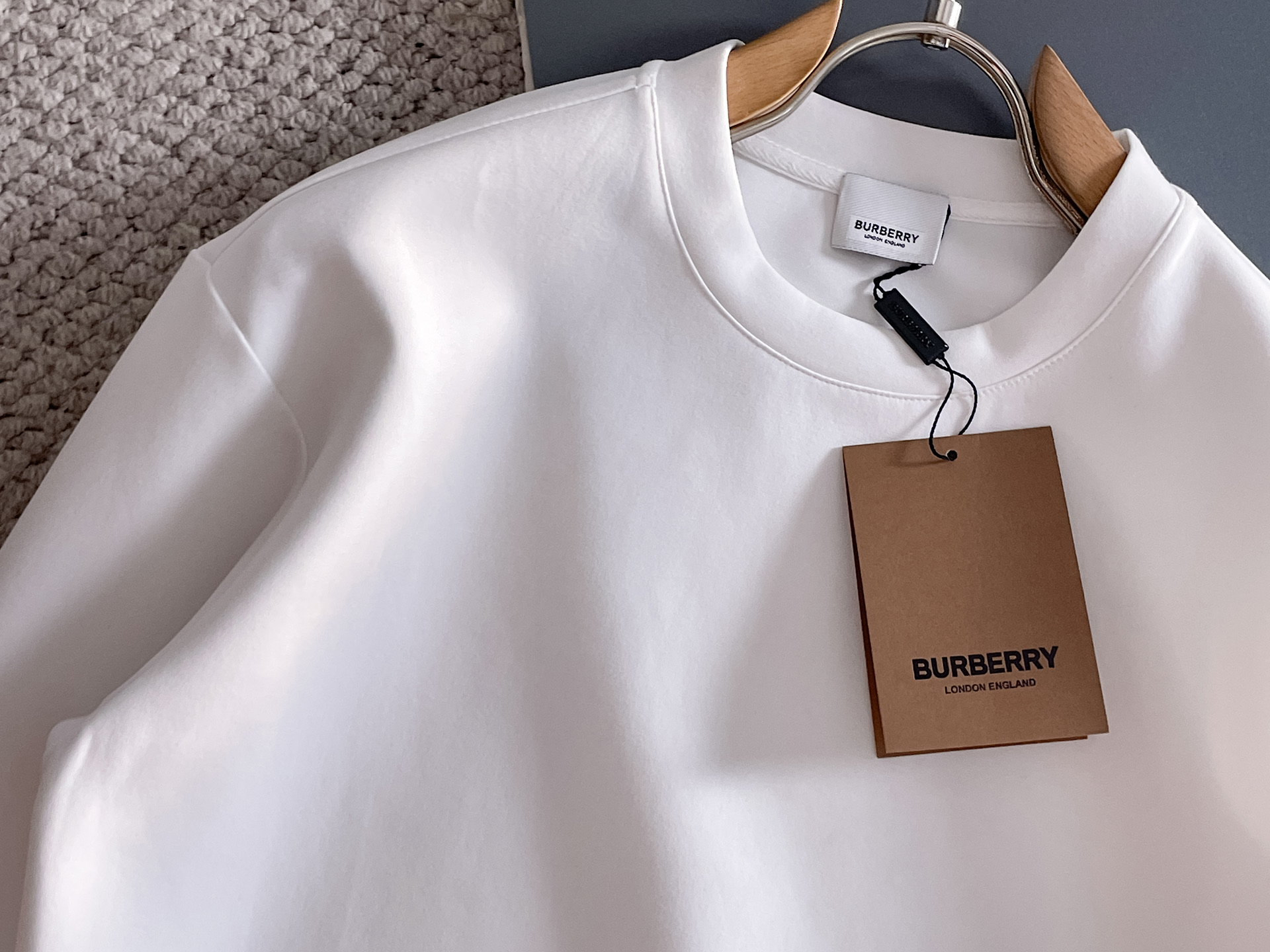 Burberry Male Hoodie Cotton Black Xs-s-m-l