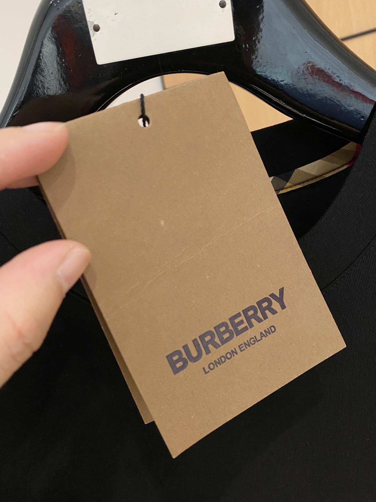 Burberry Male Hoodie Cotton Black Xs-s-m-l
