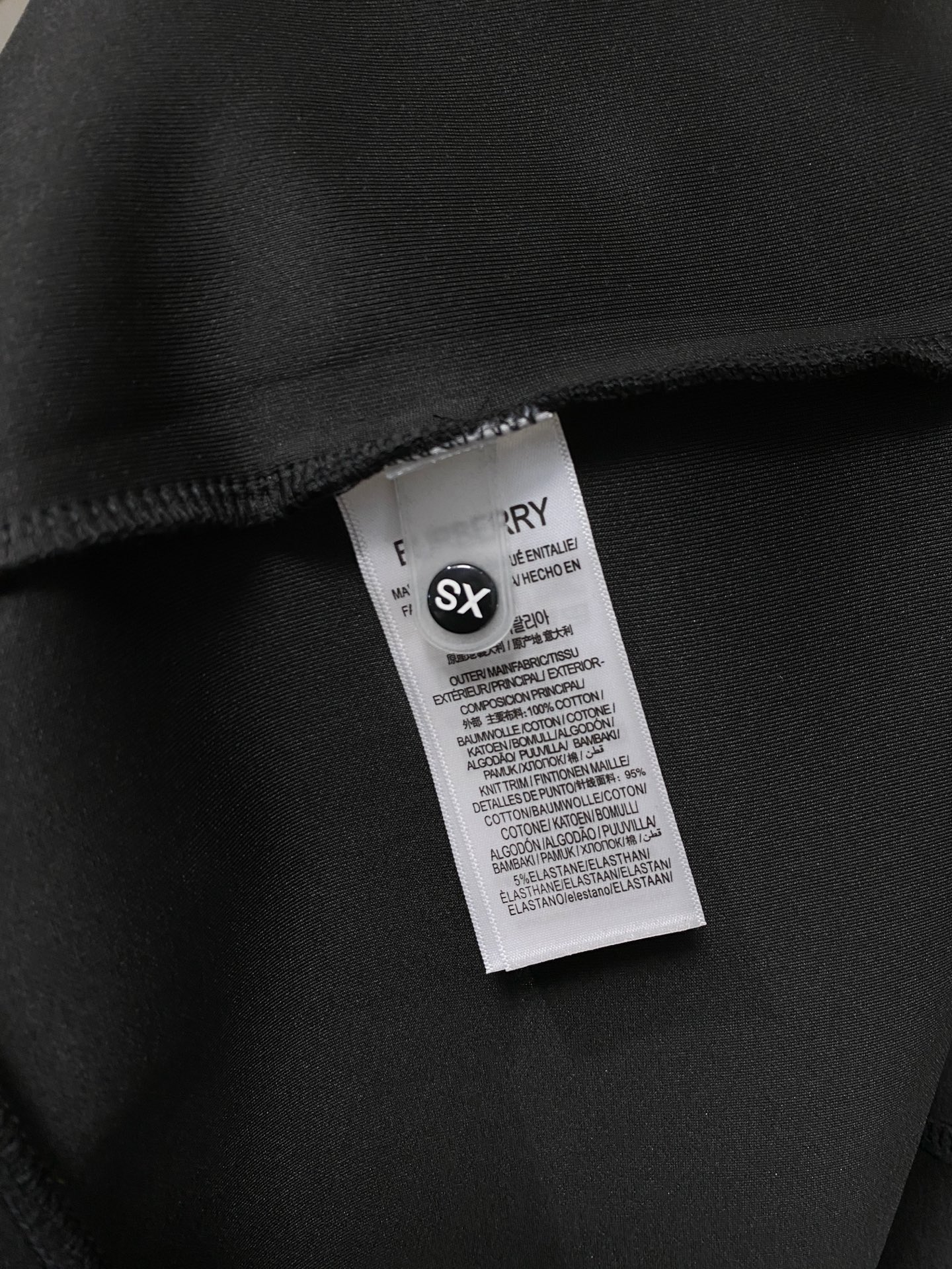 Burberry Male Hoodie Cotton Black Xs-s-m-l