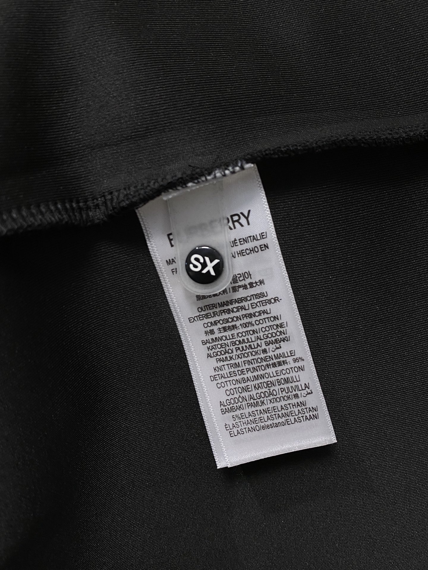 Burberry Male Hoodie Cotton Black Xs-s-m-l