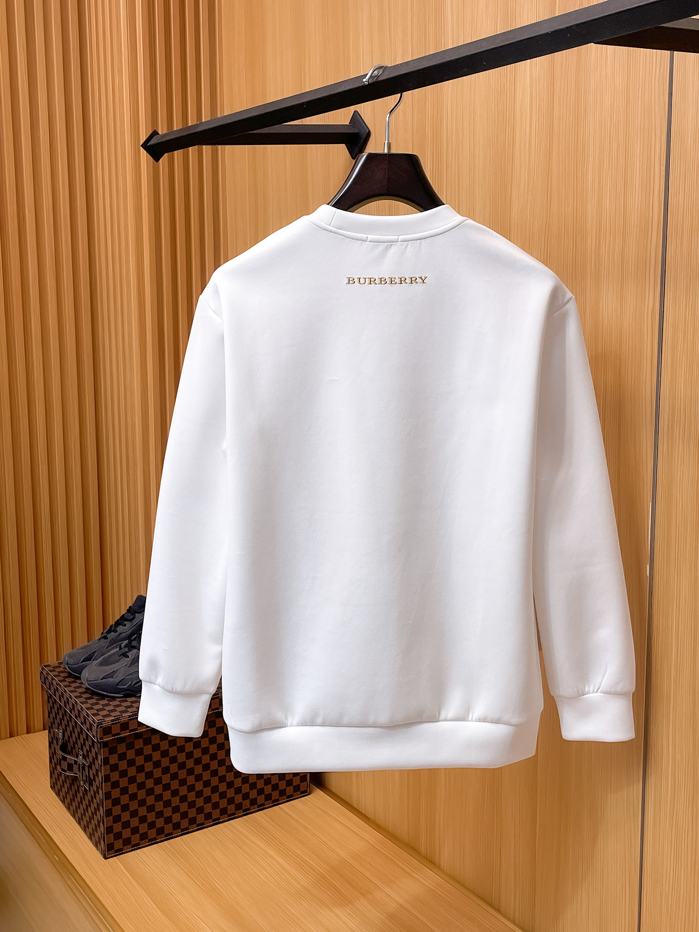 Burberry Male Hoodie Cotton Black Xs-s-m-l
