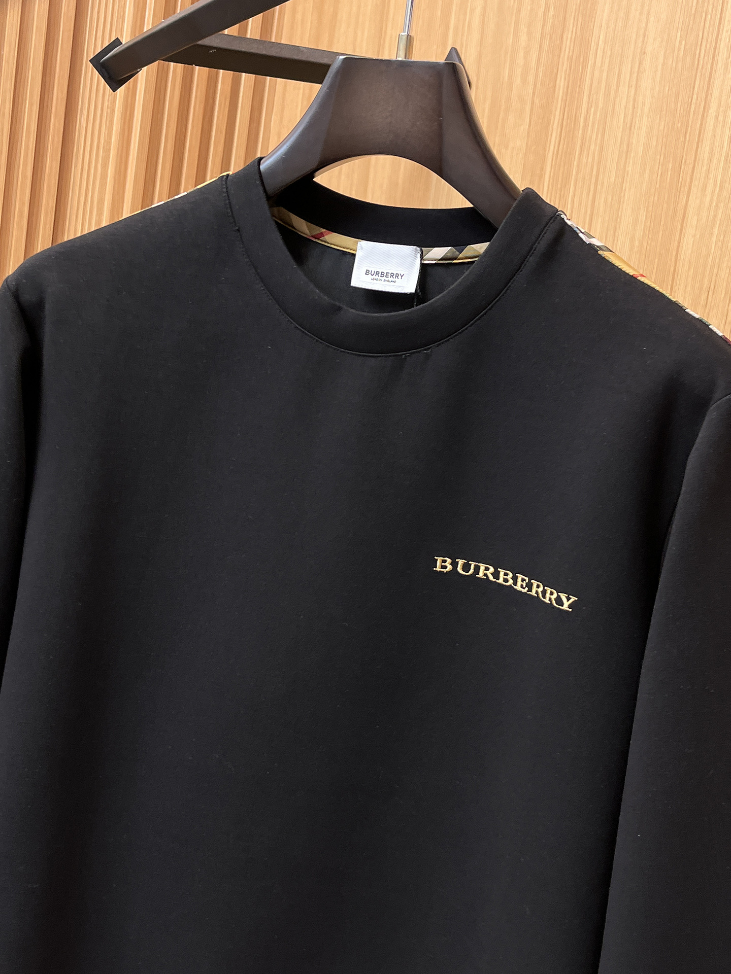 Burberry Male Hoodie Cotton Black Xs-s-m-l