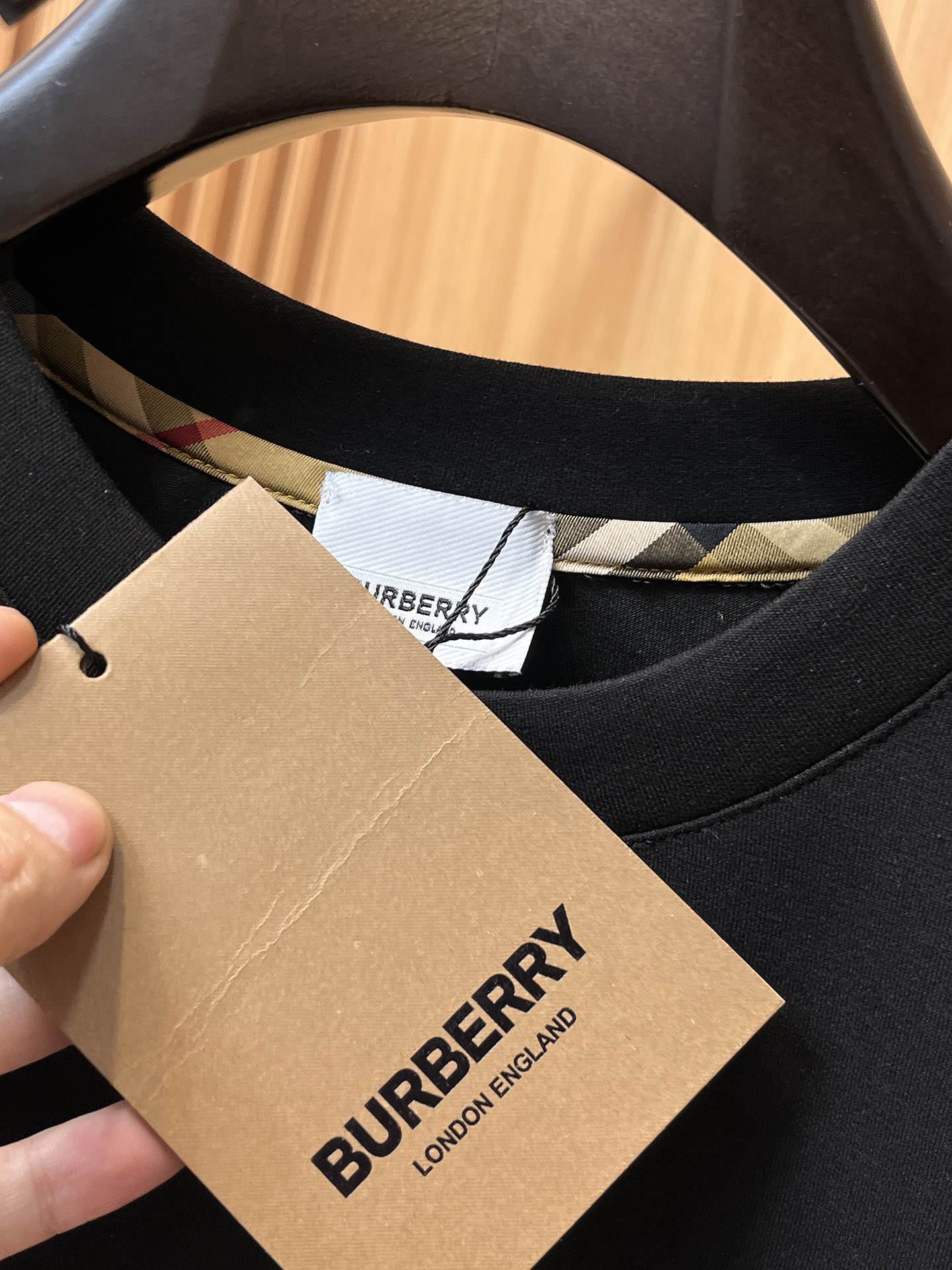 Burberry Male Hoodie Cotton Black Xs-s-m-l