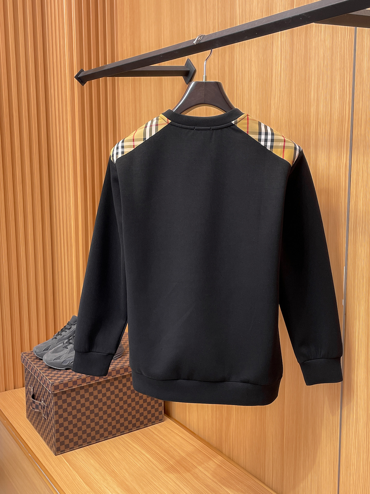 Burberry Male Hoodie Cotton Black Xs-s-m-l
