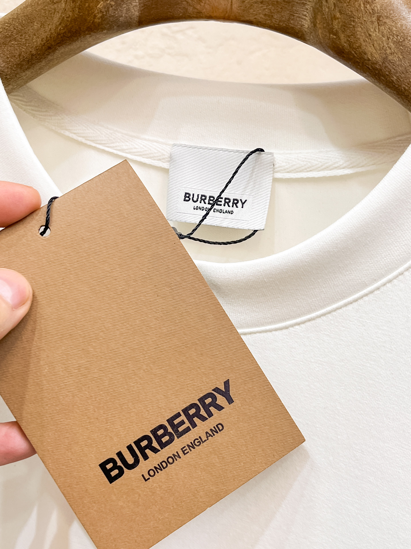 Burberry Male Hoodie Cotton Black Xs-s-m-l