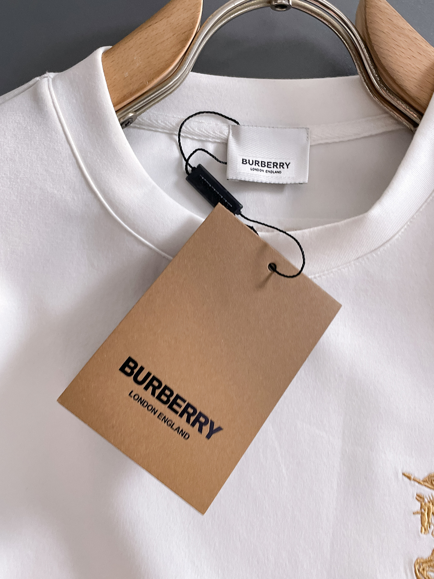 Burberry Male Hoodie Cotton Black Xs-s-m-l