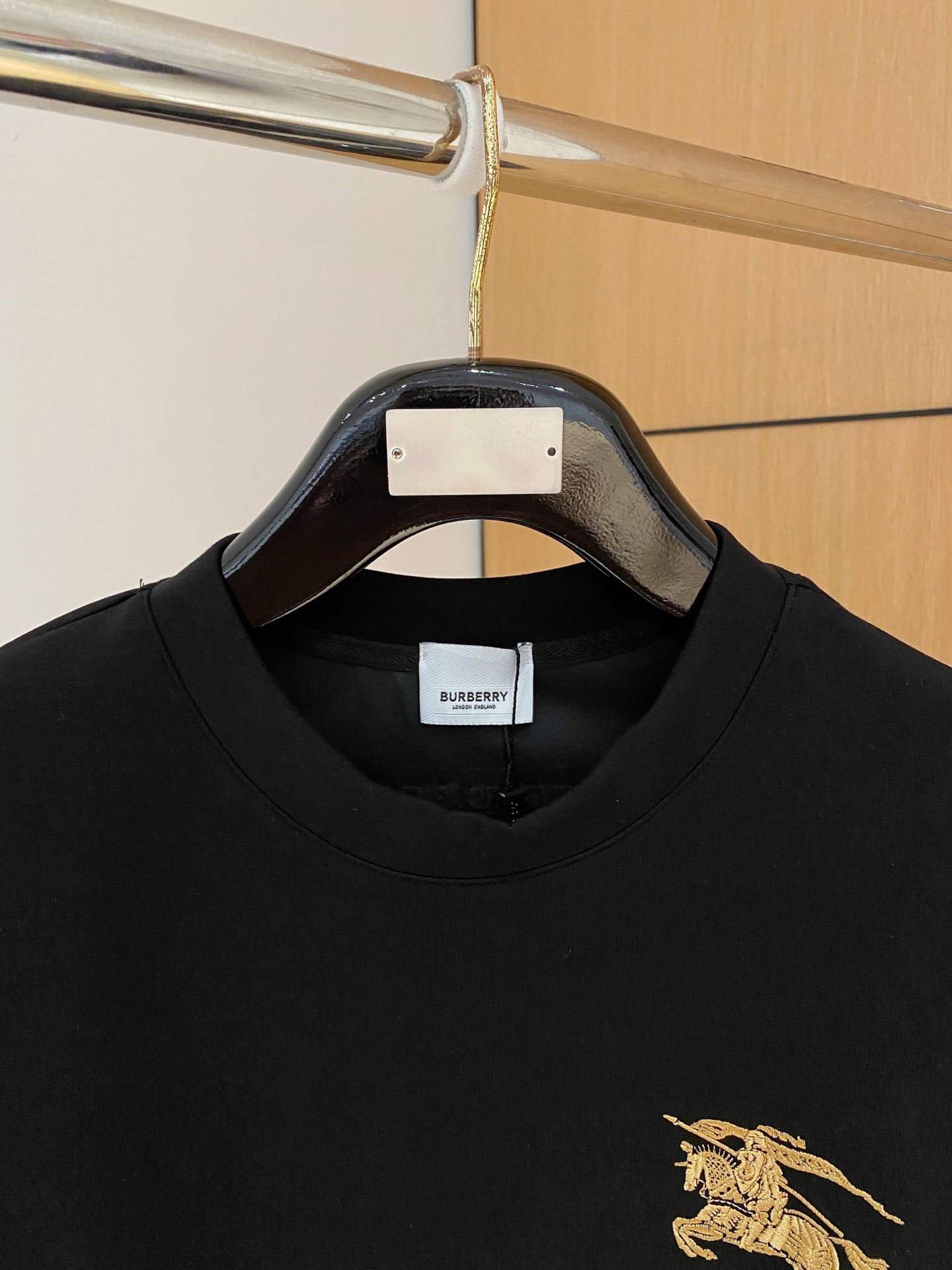 Burberry Male Hoodie Cotton Black Xs-s-m-l