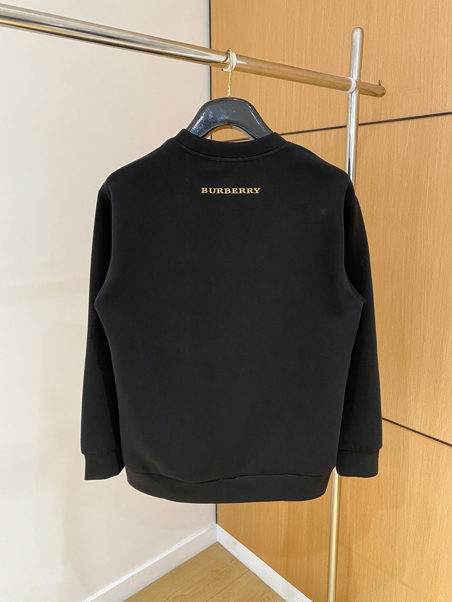 Burberry Male Hoodie Cotton Black Xs-s-m-l
