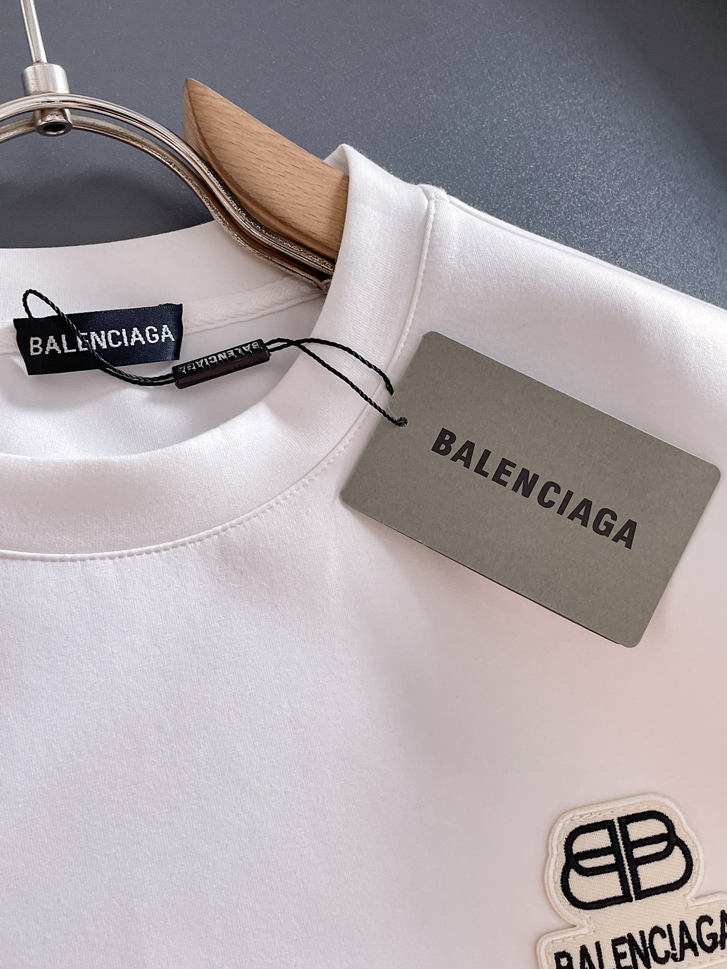 Balenciaga Male Hoodie Cotton Black Xs-s-m-l