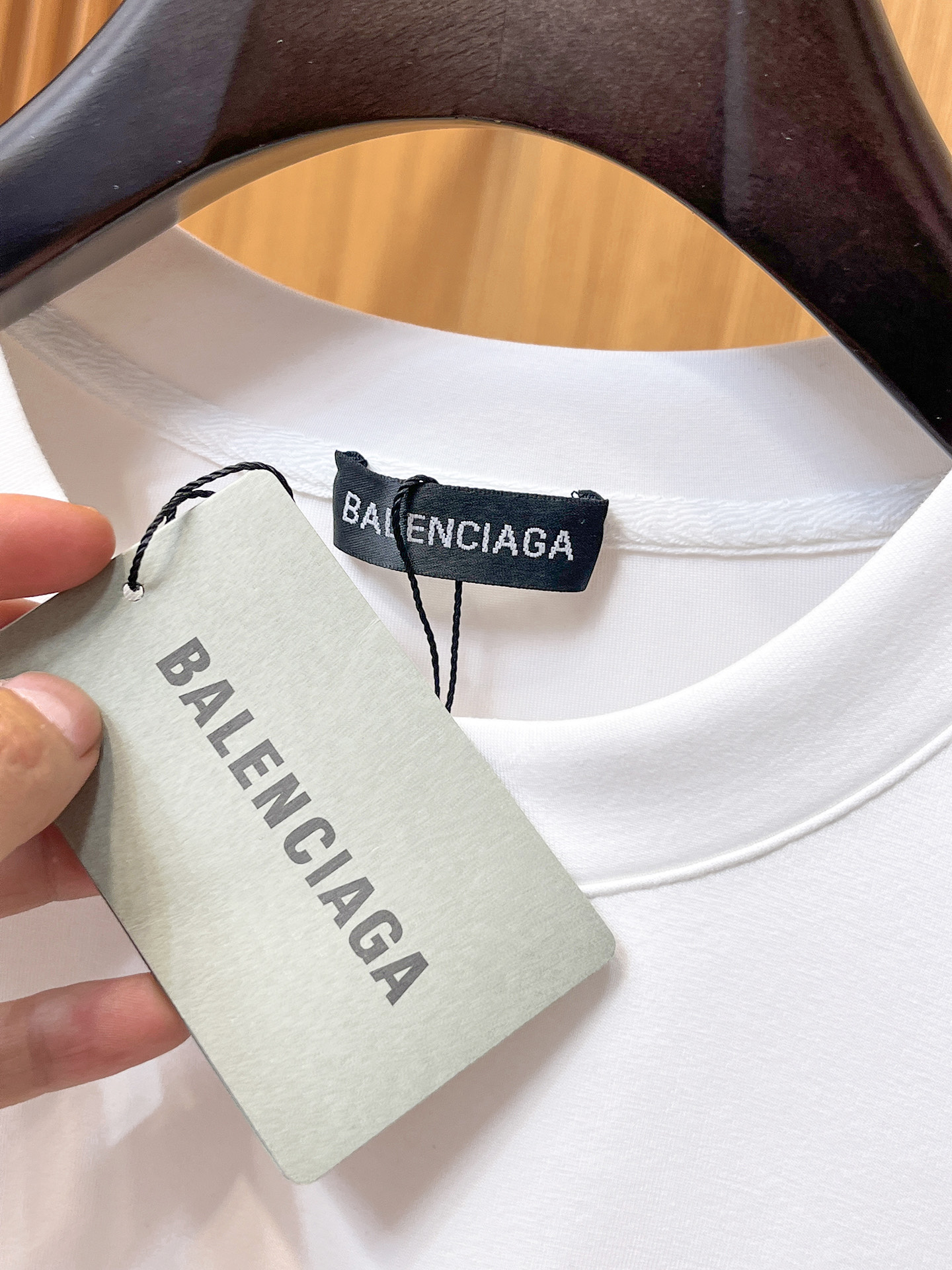 Balenciaga Male Hoodie Cotton Black Xs-s-m-l