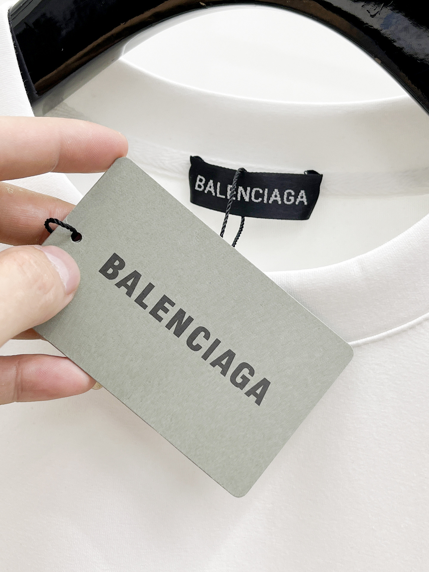 Balenciaga Male Hoodie Cotton Black Xs-s-m-l