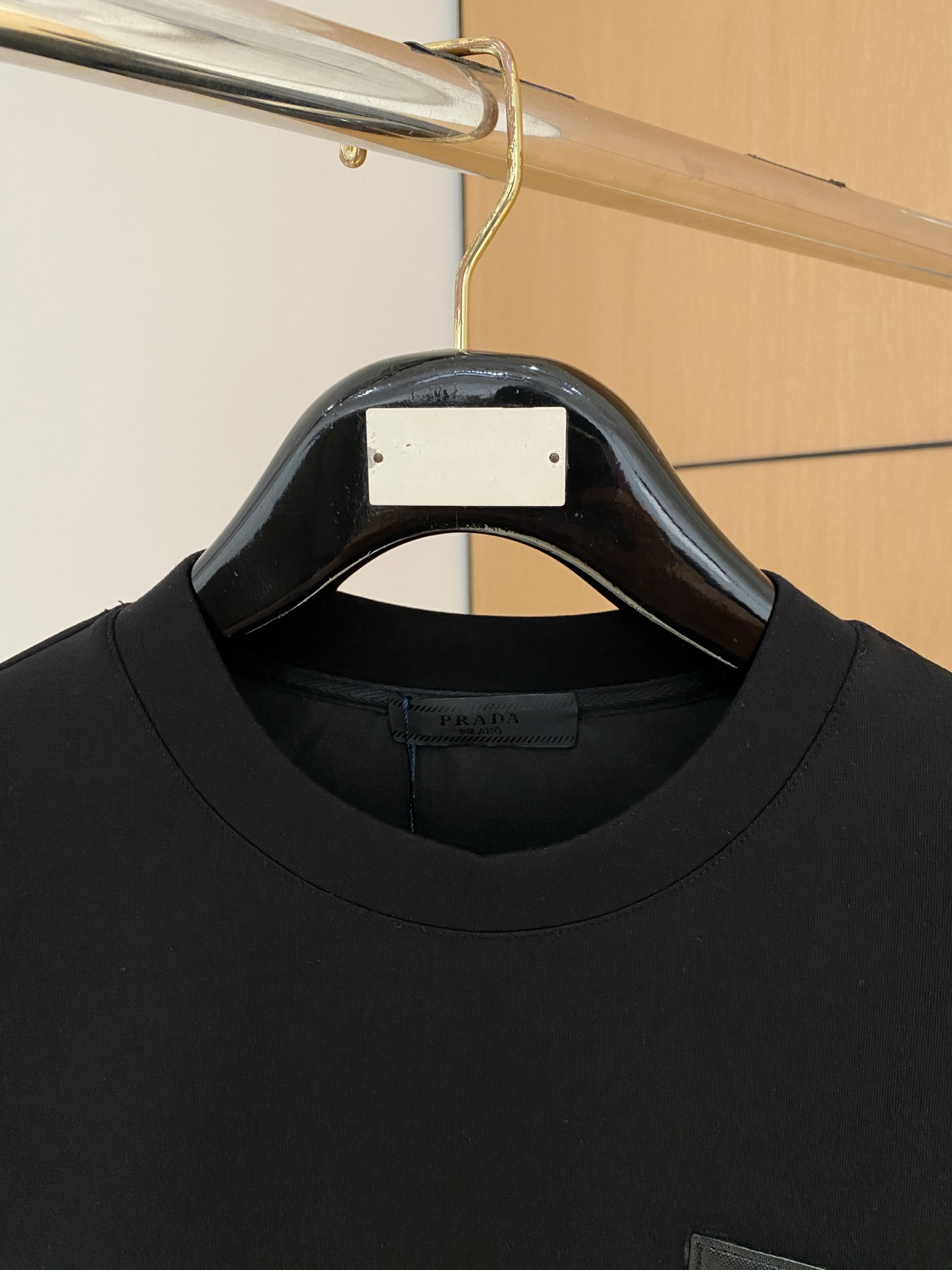 Prada Male Hoodie Cotton Black Xs-s-m-l