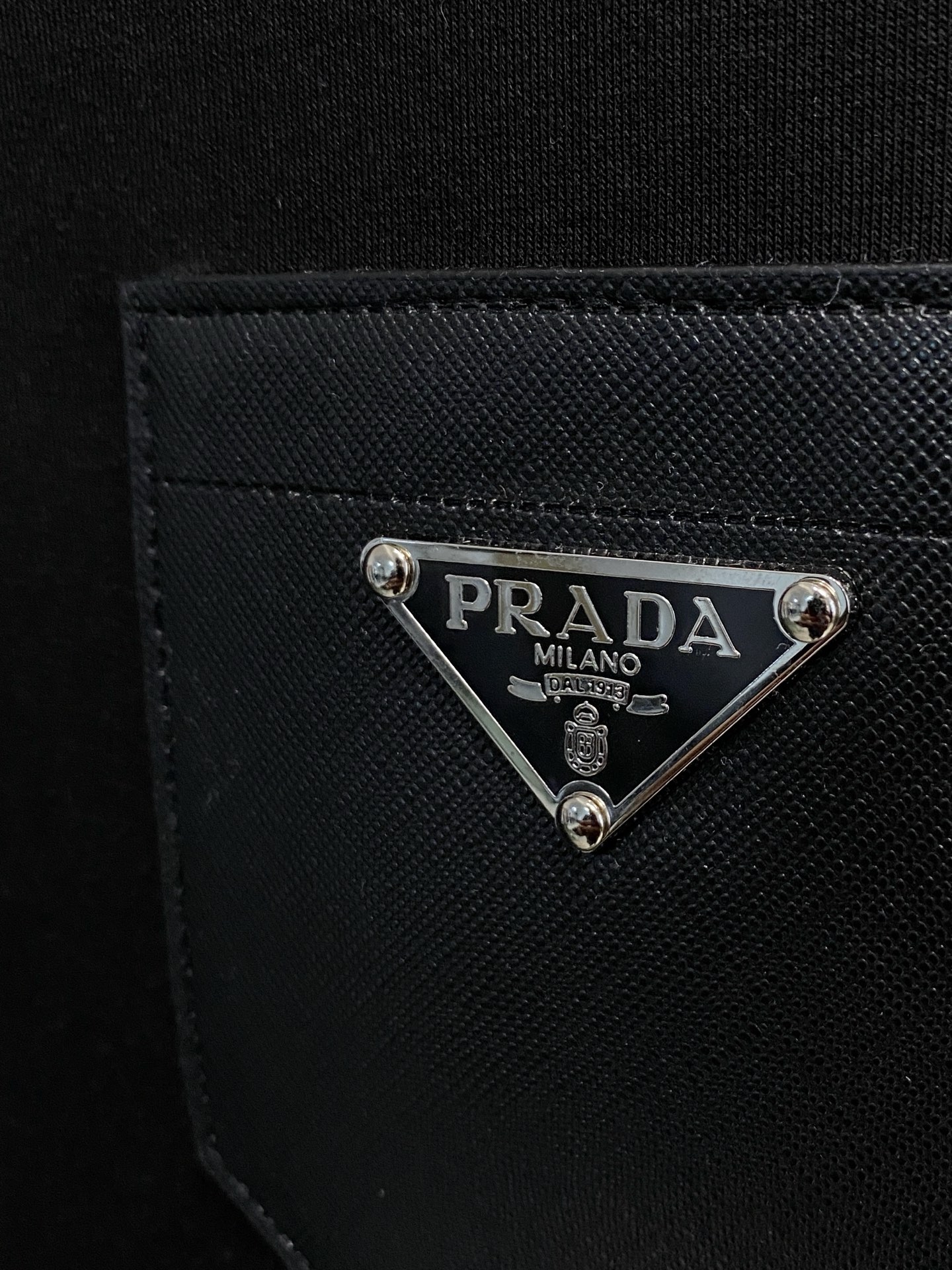 Prada Male Hoodie Cotton Black Xs-s-m-l