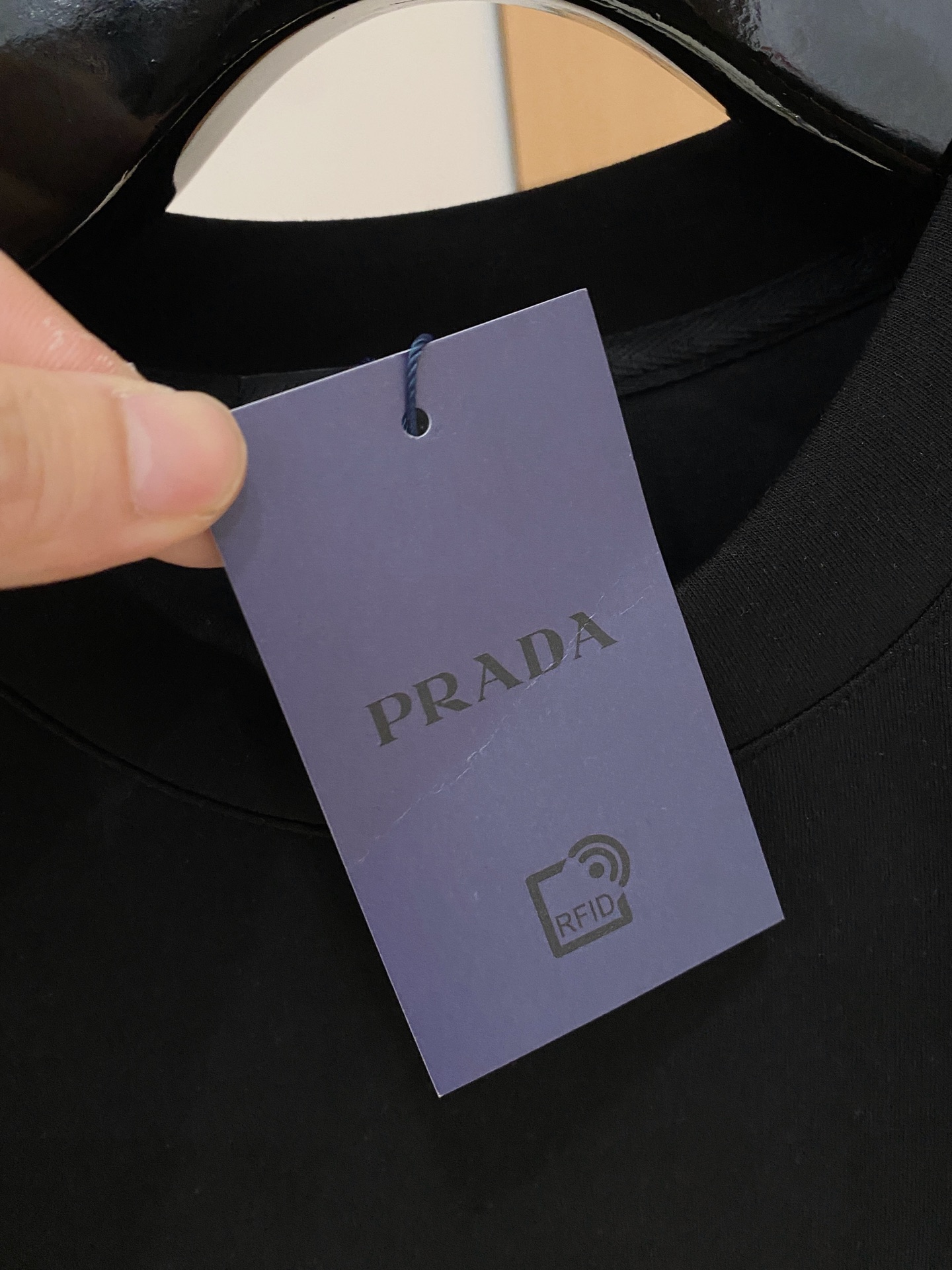 Prada Male Hoodie Cotton Black Xs-s-m-l
