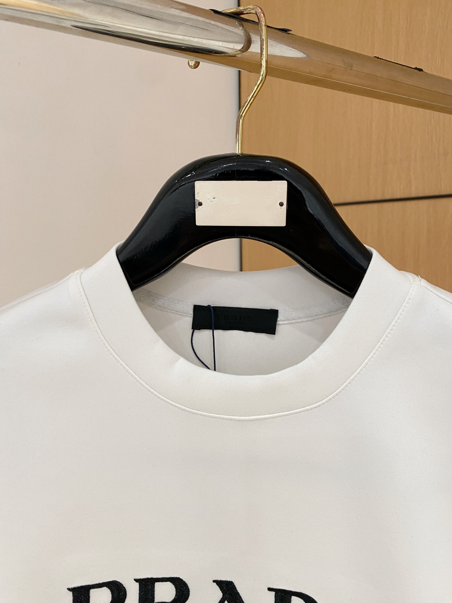 Prada Male Hoodie Cotton Black Xs-s-m-l