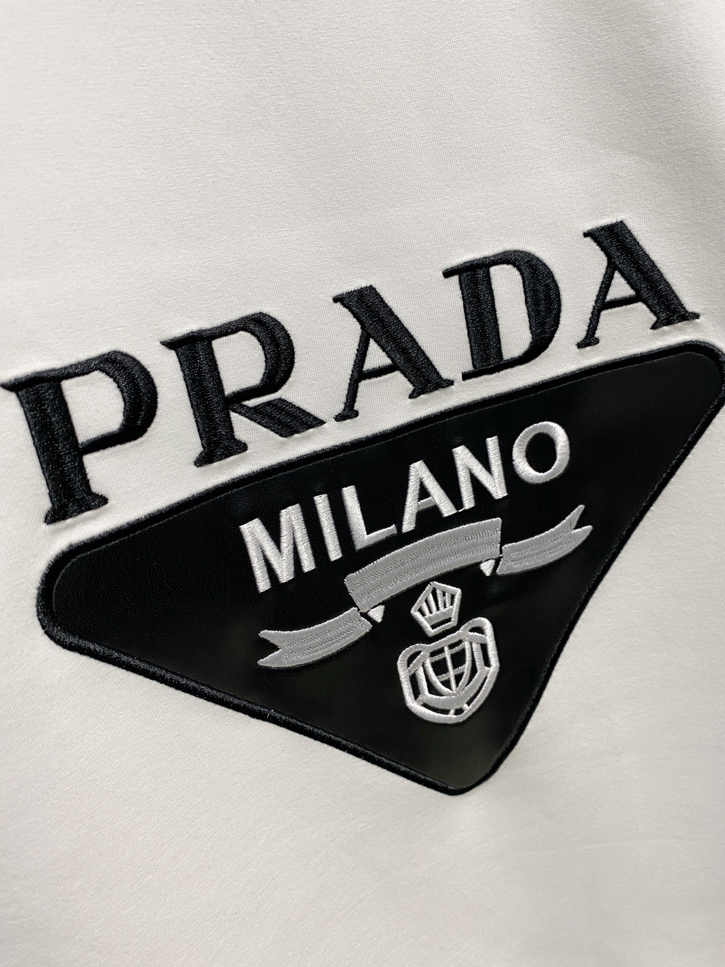 Prada Male Hoodie Cotton Black Xs-s-m-l