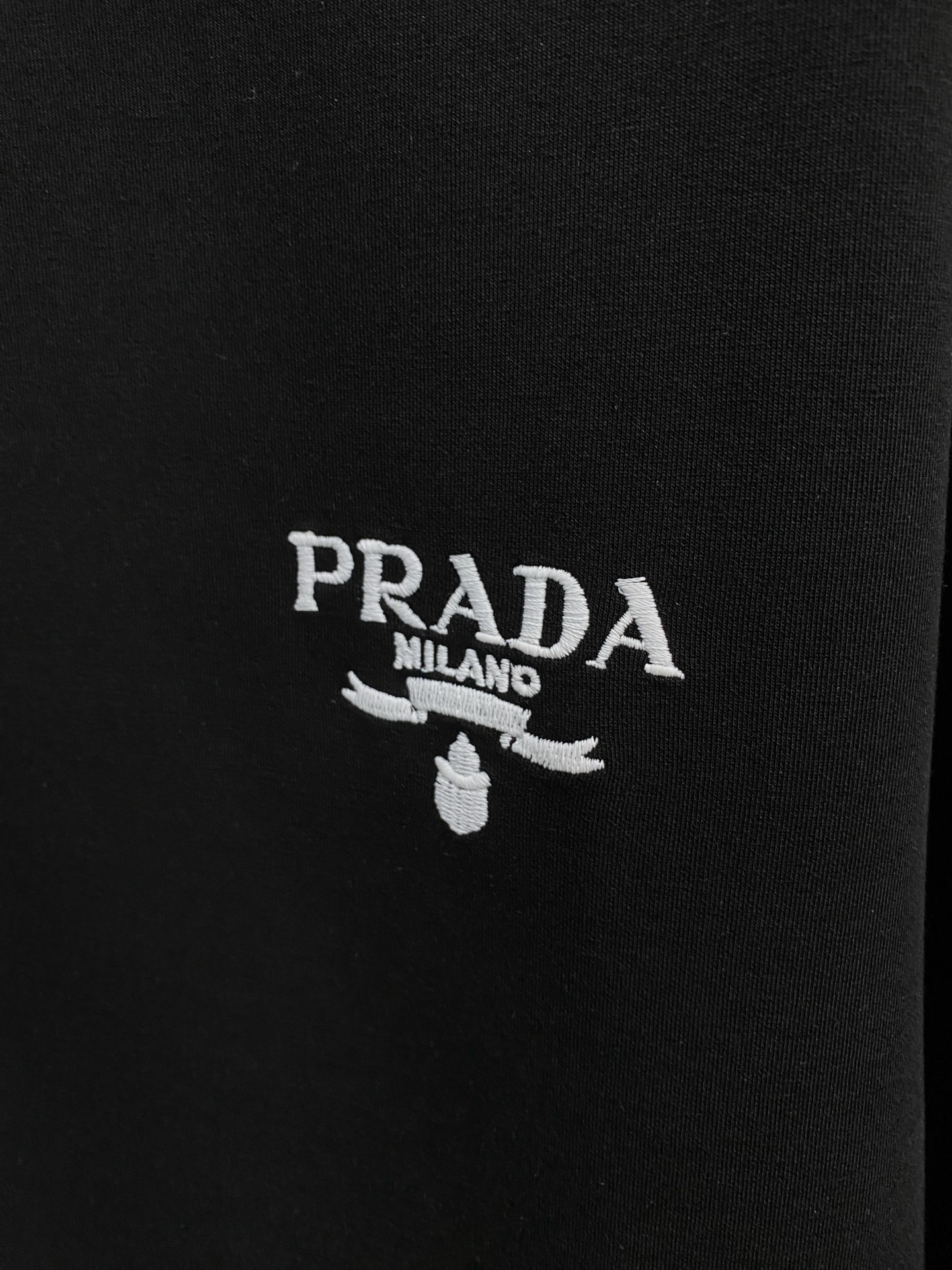 Prada Male Hoodie Cotton Black Xs-s-m-l