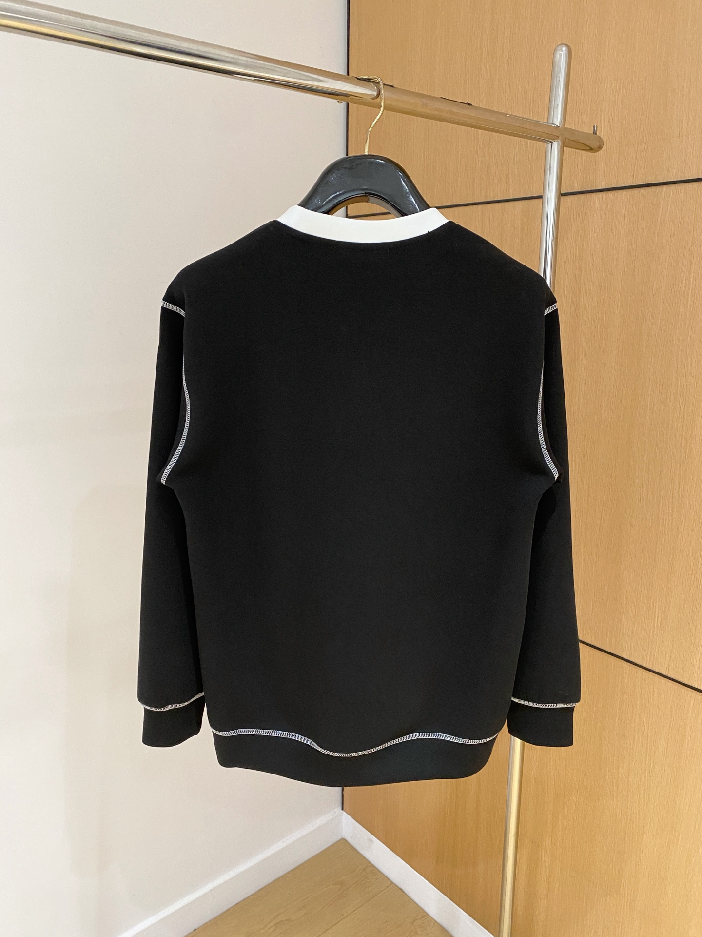 Prada Male Hoodie Cotton Black Xs-s-m-l