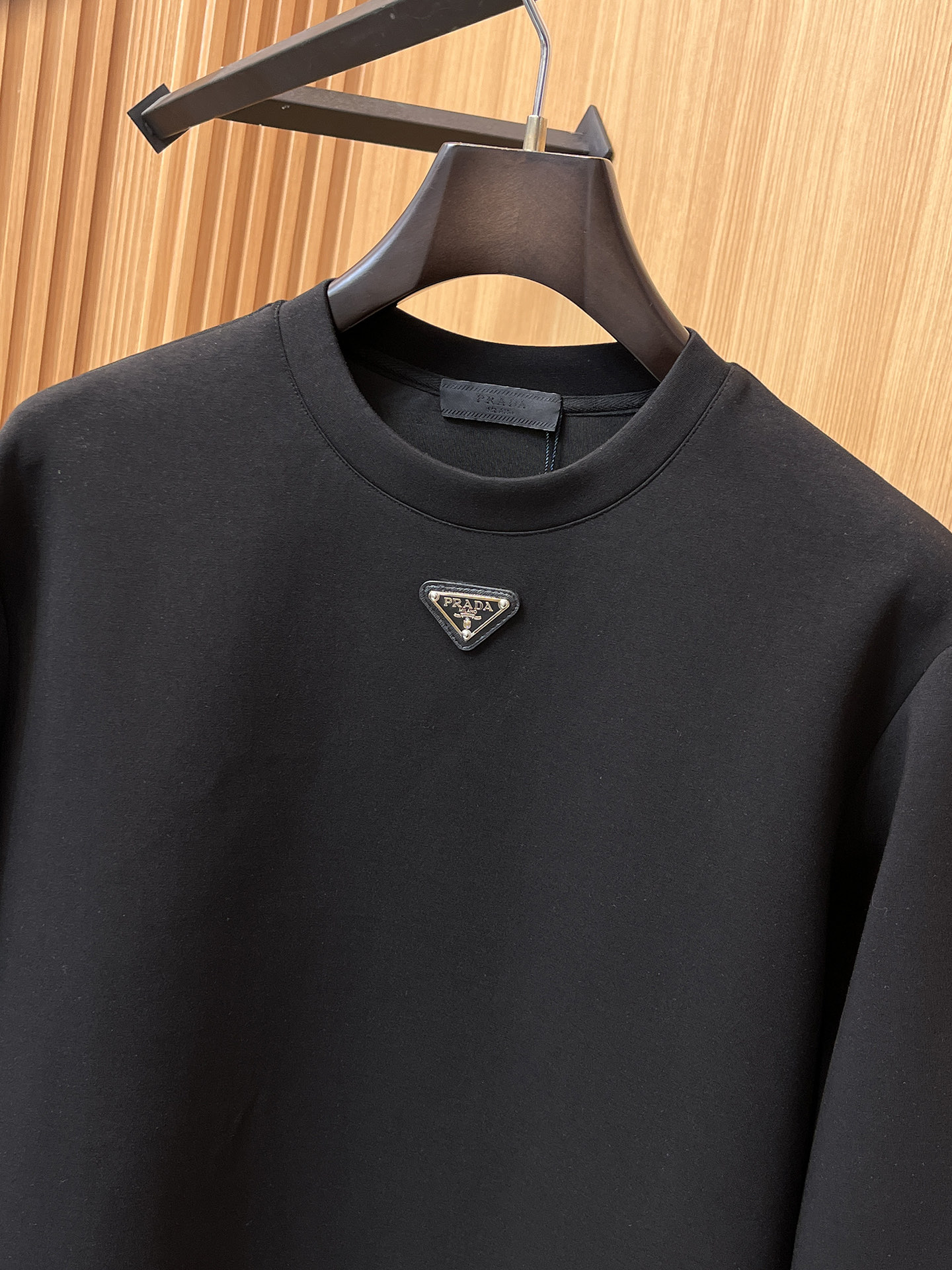 Prada Male Hoodie Cotton Black Xs-s-m-l