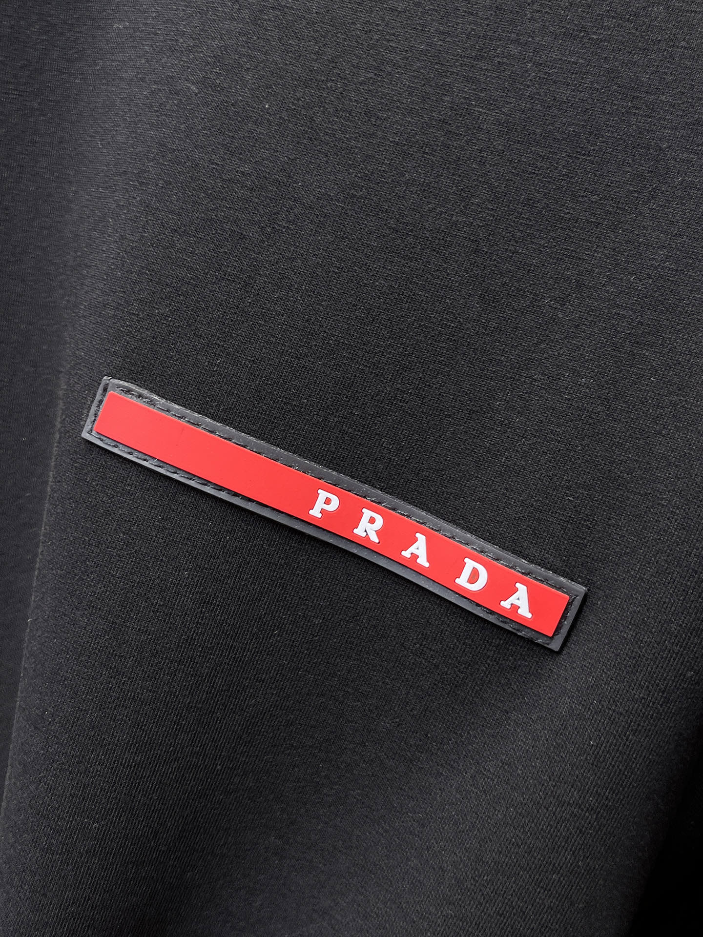 Prada Male Hoodie Cotton Black Xs-s-m-l