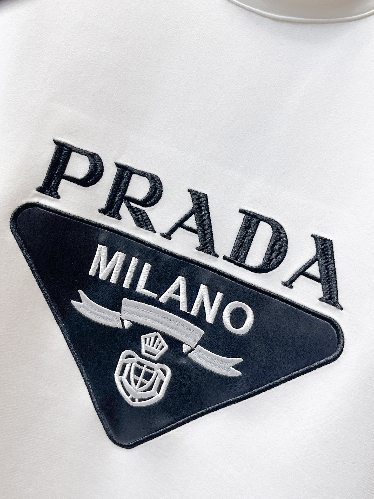 Prada Male Hoodie Cotton Black Xs-s-m-l