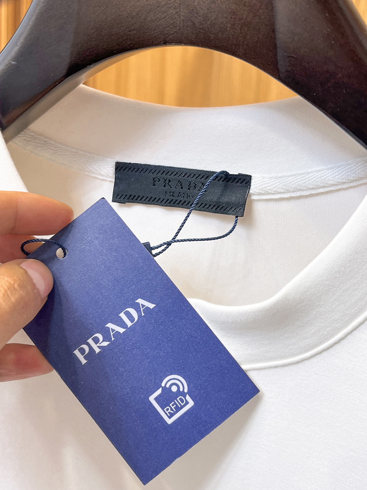 Prada Male Hoodie Cotton Black Xs-s-m-l