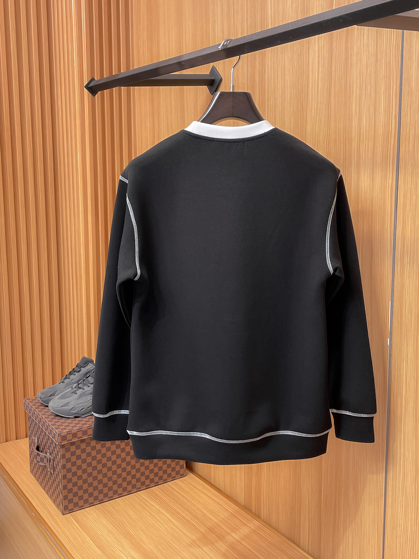 Prada Male Hoodie Cotton Black Xs-s-m-l
