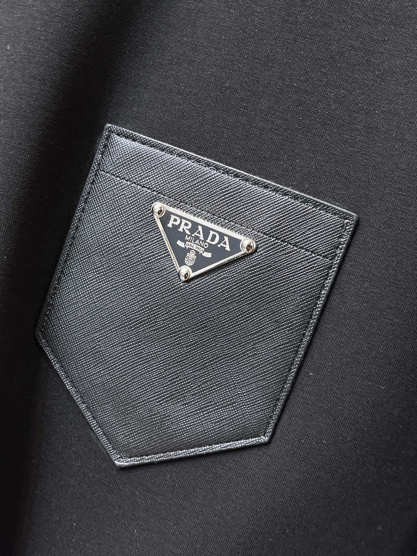 Prada Male Hoodie Cotton Black Xs-s-m-l