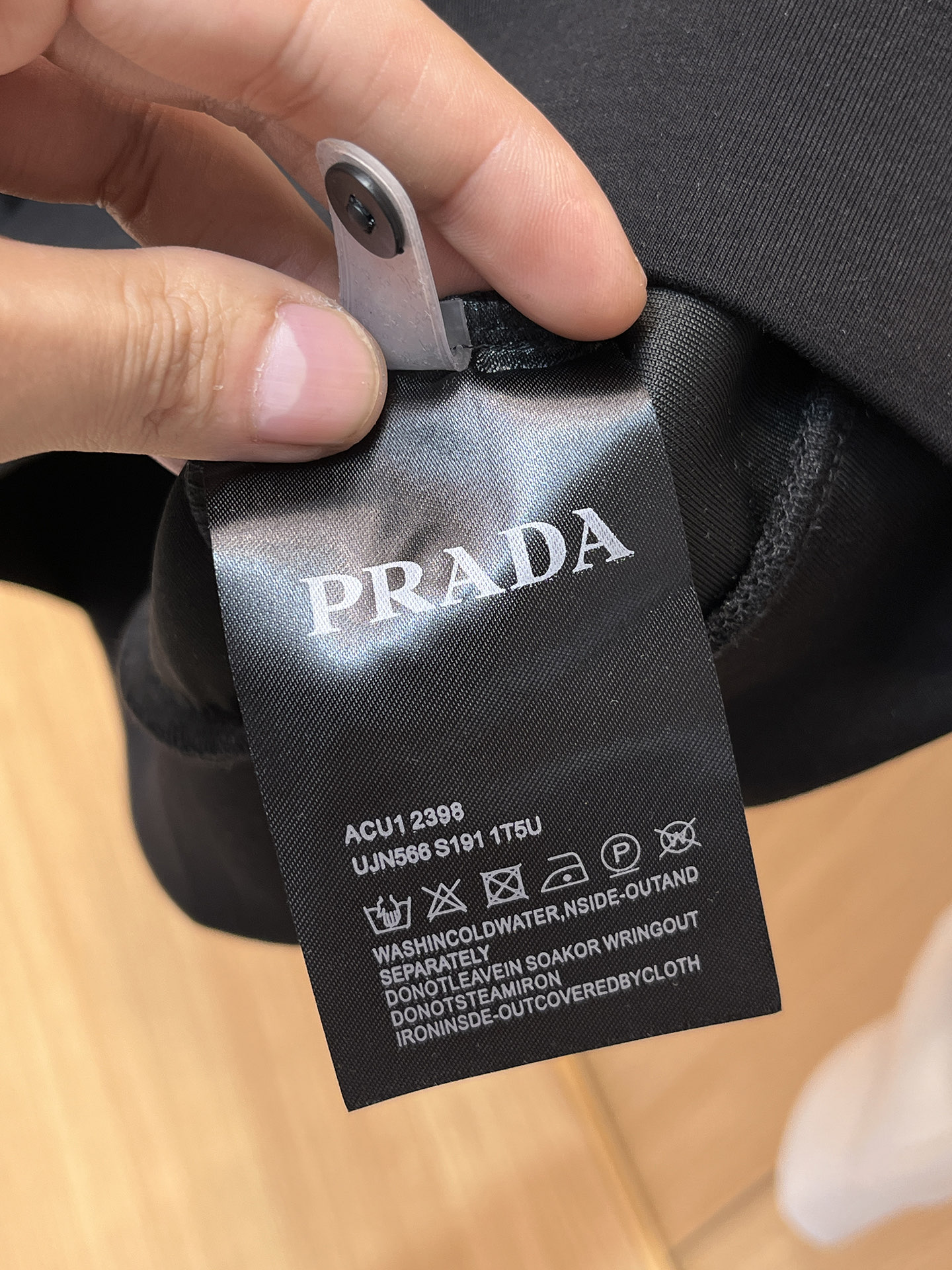 Prada Male Hoodie Cotton Black Xs-s-m-l