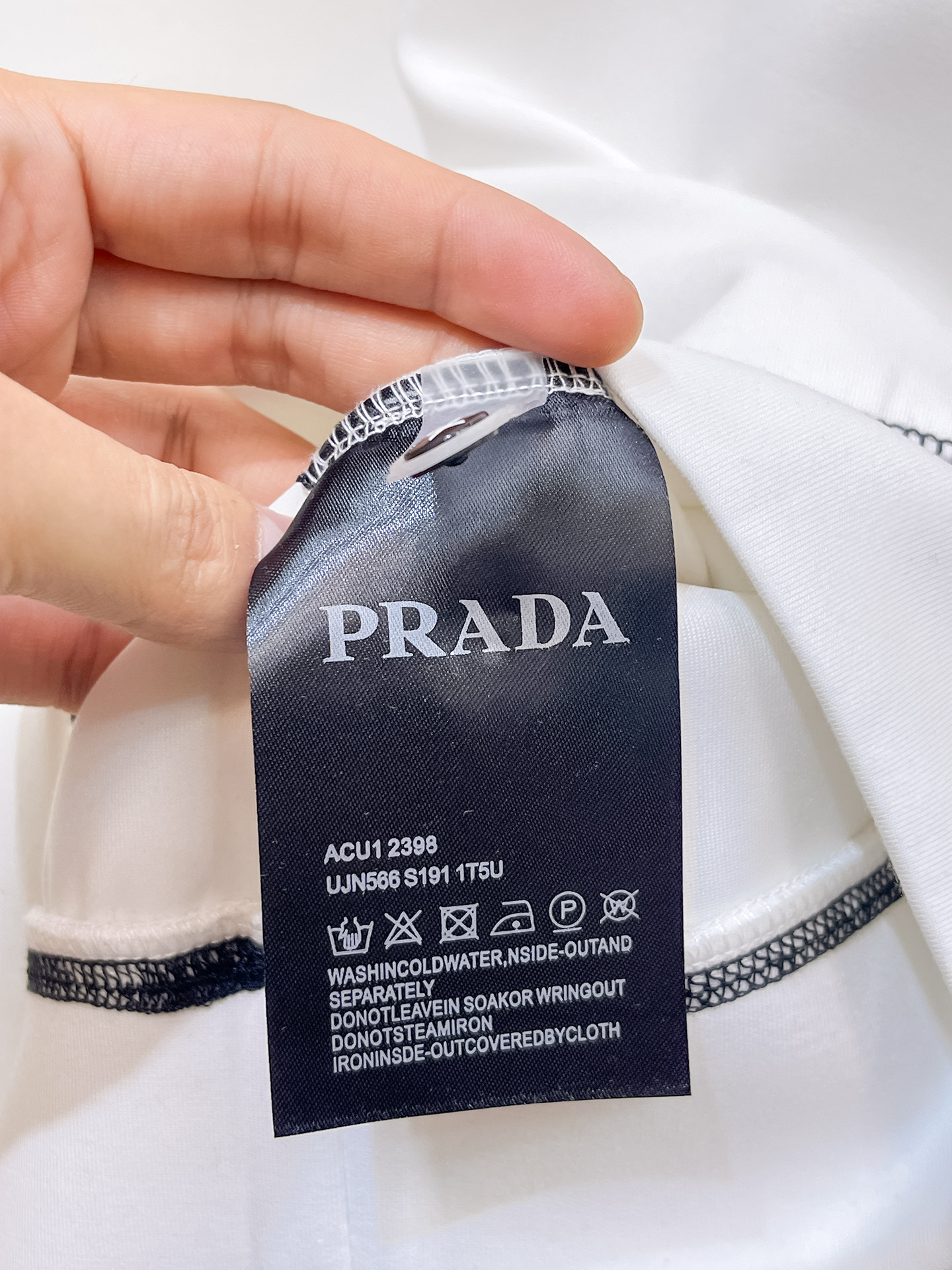 Prada Male Hoodie Cotton Black Xs-s-m-l