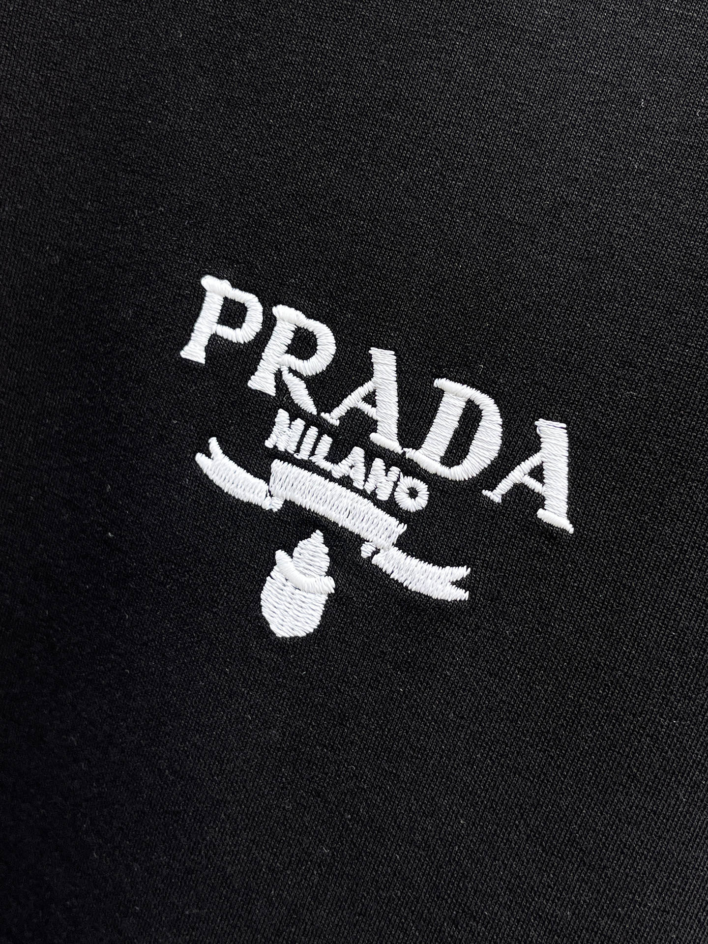 Prada Male Hoodie Cotton Black Xs-s-m-l