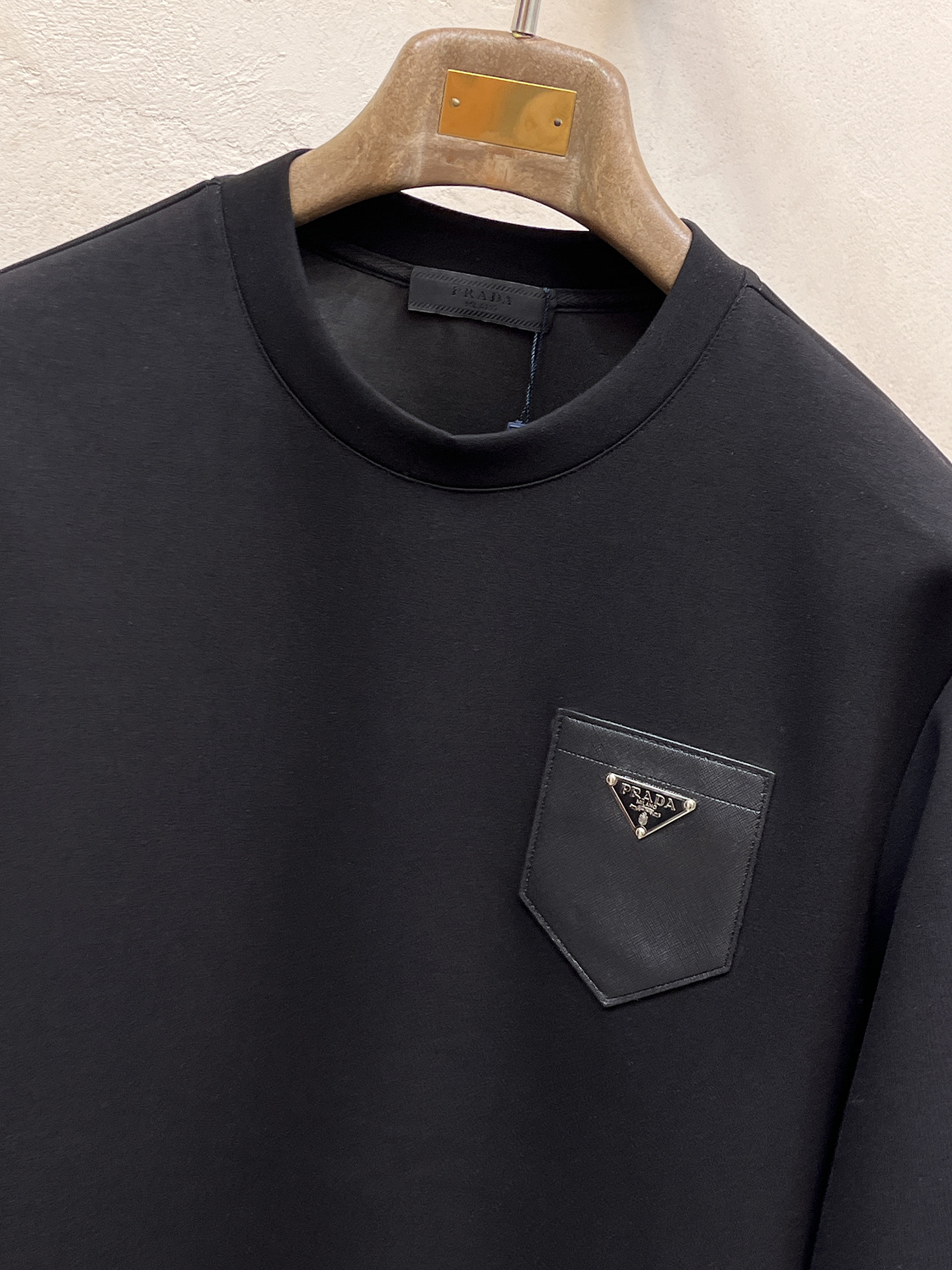 Prada Male Hoodie Cotton Black Xs-s-m-l