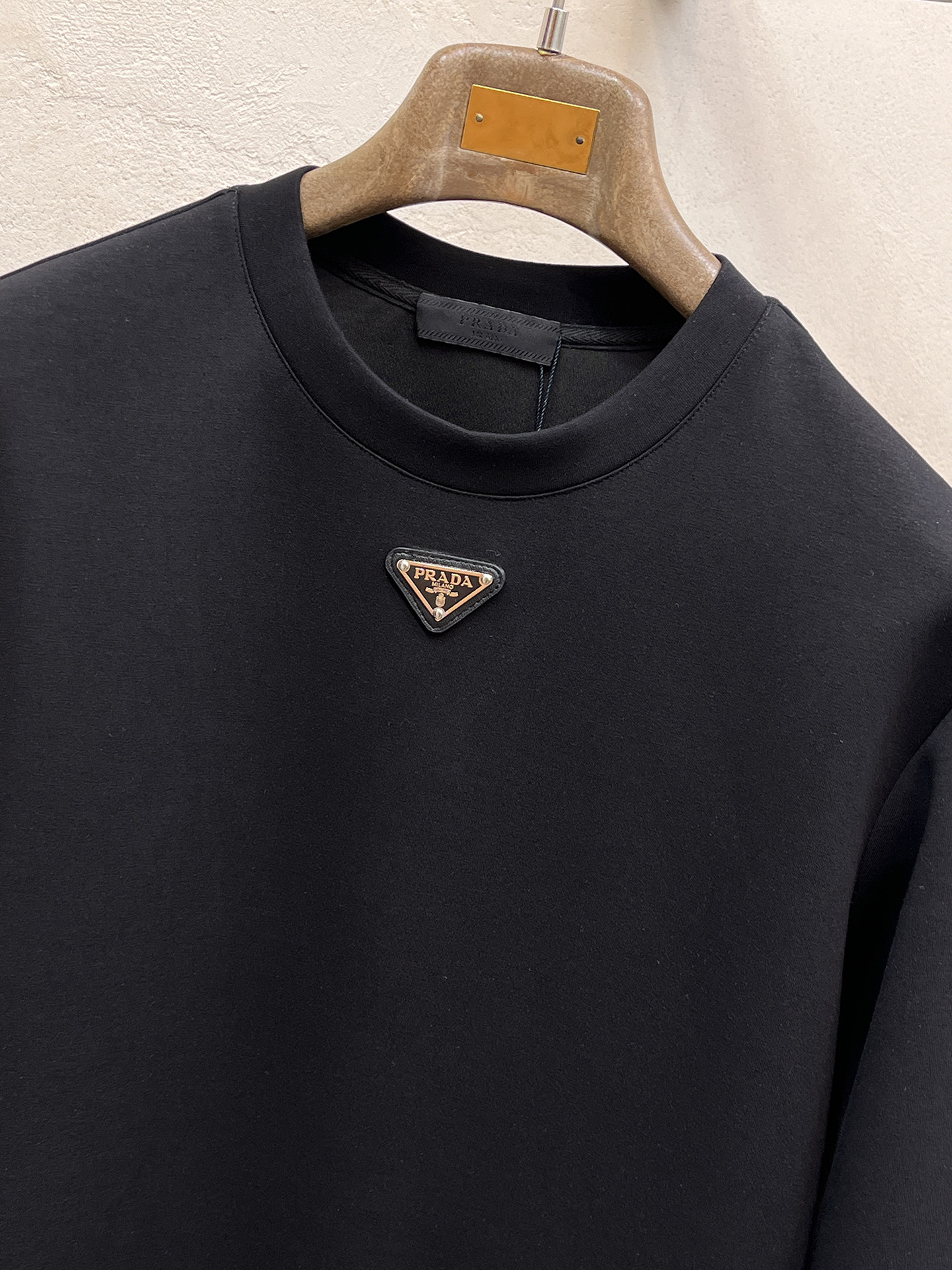 Prada Male Hoodie Cotton Black Xs-s-m-l