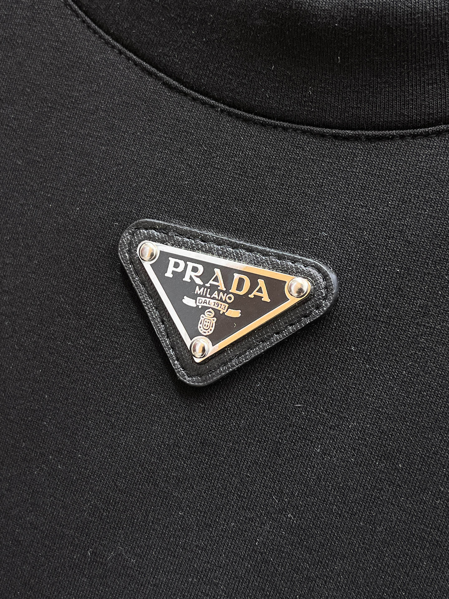 Prada Male Hoodie Cotton Black Xs-s-m-l