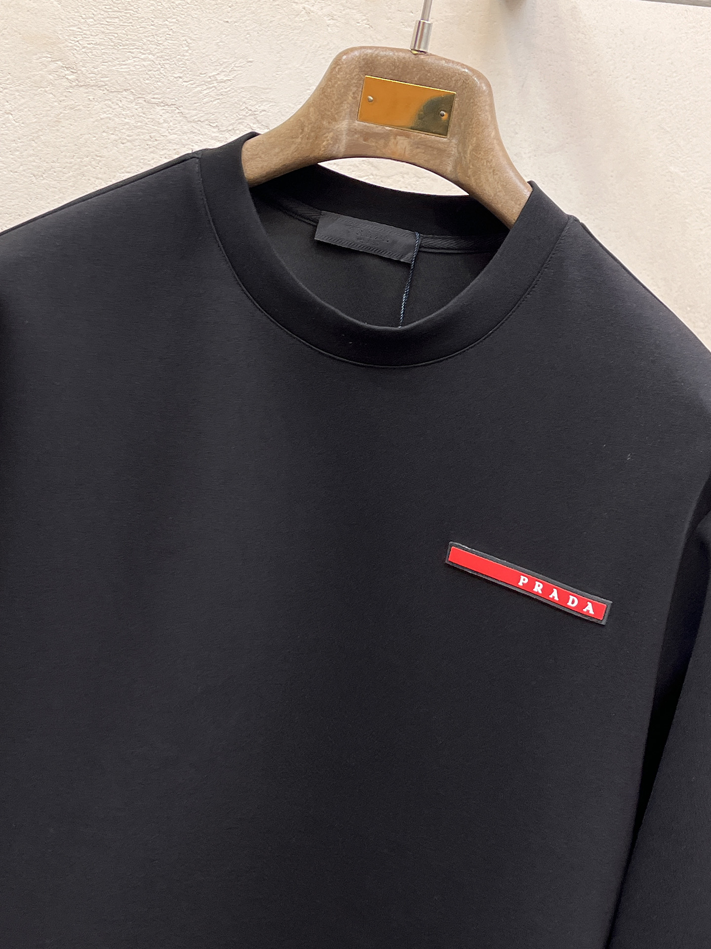 Prada Male Hoodie Cotton Black Xs-s-m-l
