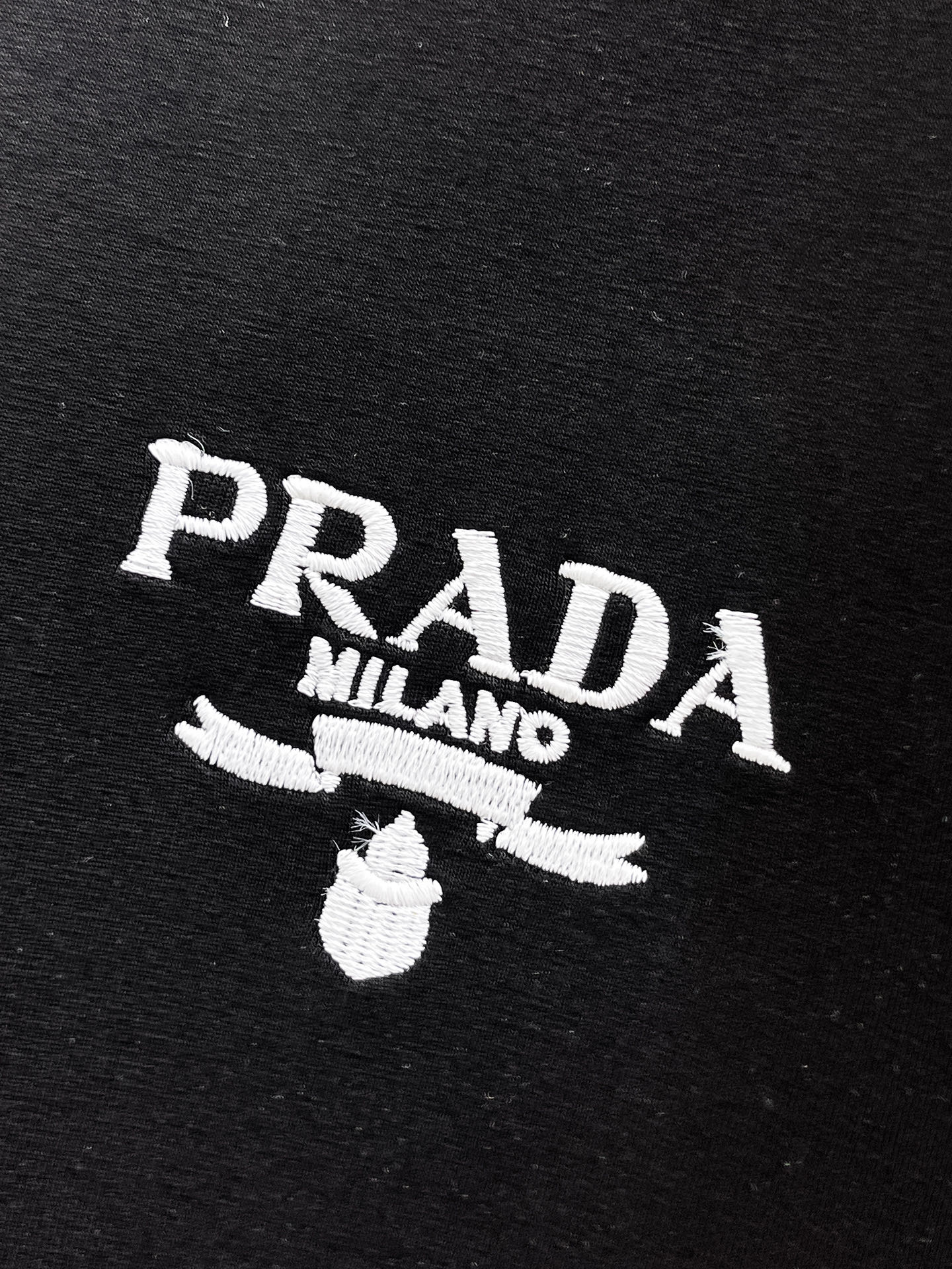 Prada Male Hoodie Cotton Black Xs-s-m-l