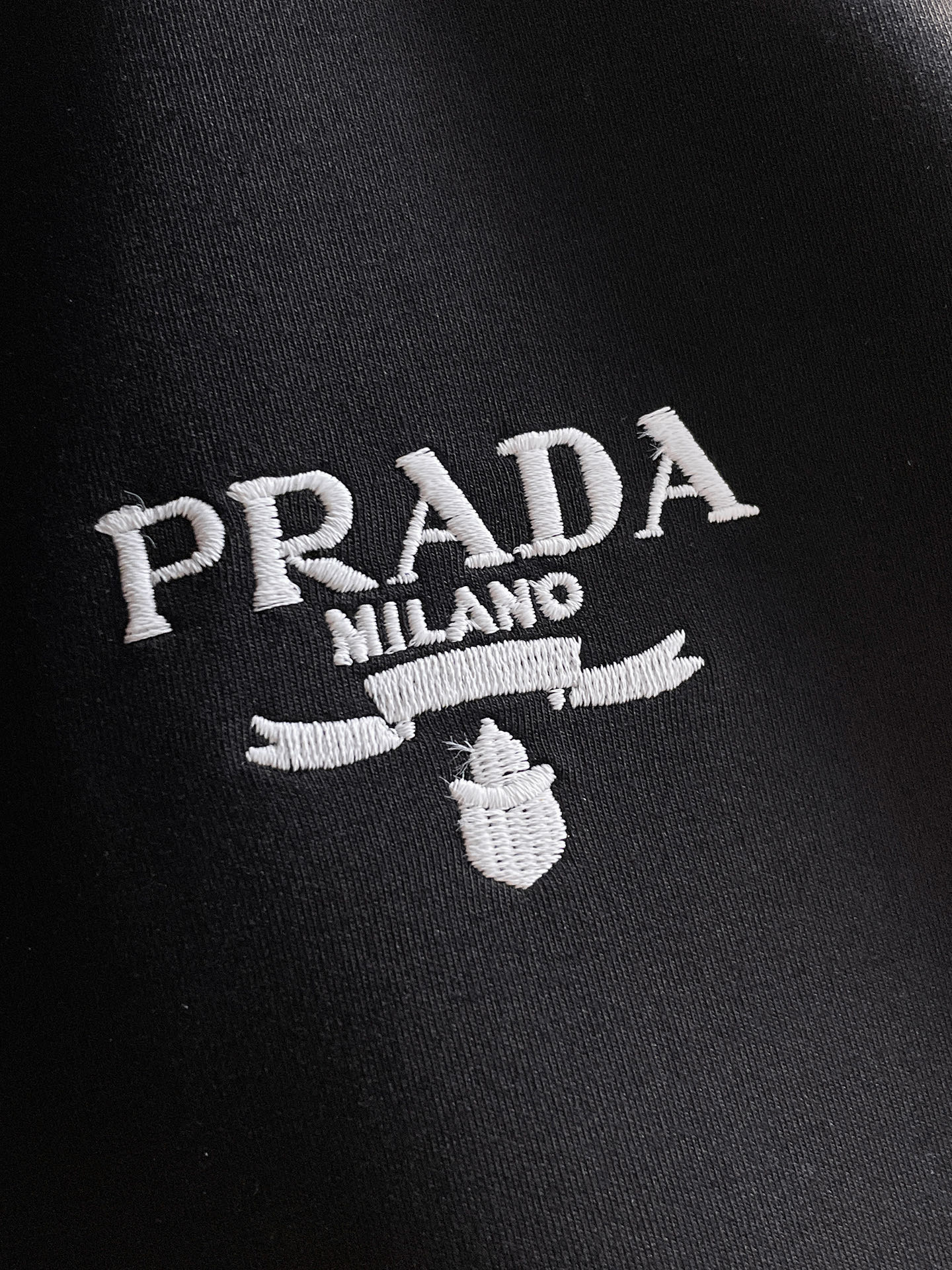 Prada Male Hoodie Cotton Black Xs-s-m-l